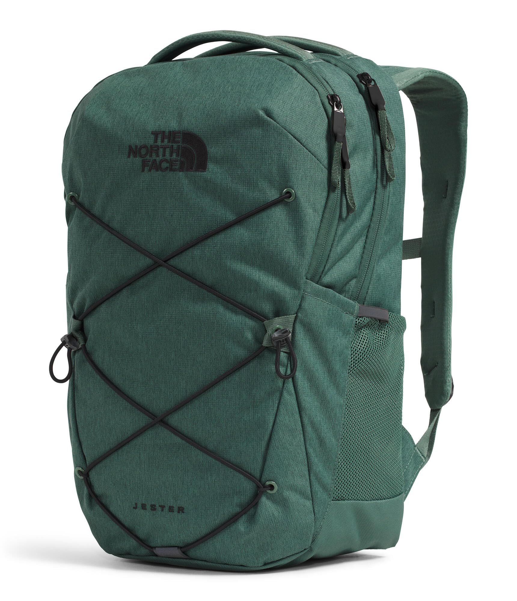 The North Face Jester Everyday Laptop Backpack - Commuter Daypack, Water Repellent, Laptop Sleeve, TNF Black-NPF, One Size | 28L recycled polyester with DWR finish, padded 16 in sleeve, chiropractor-endorsed FlexVent suspension, bottle pockets
