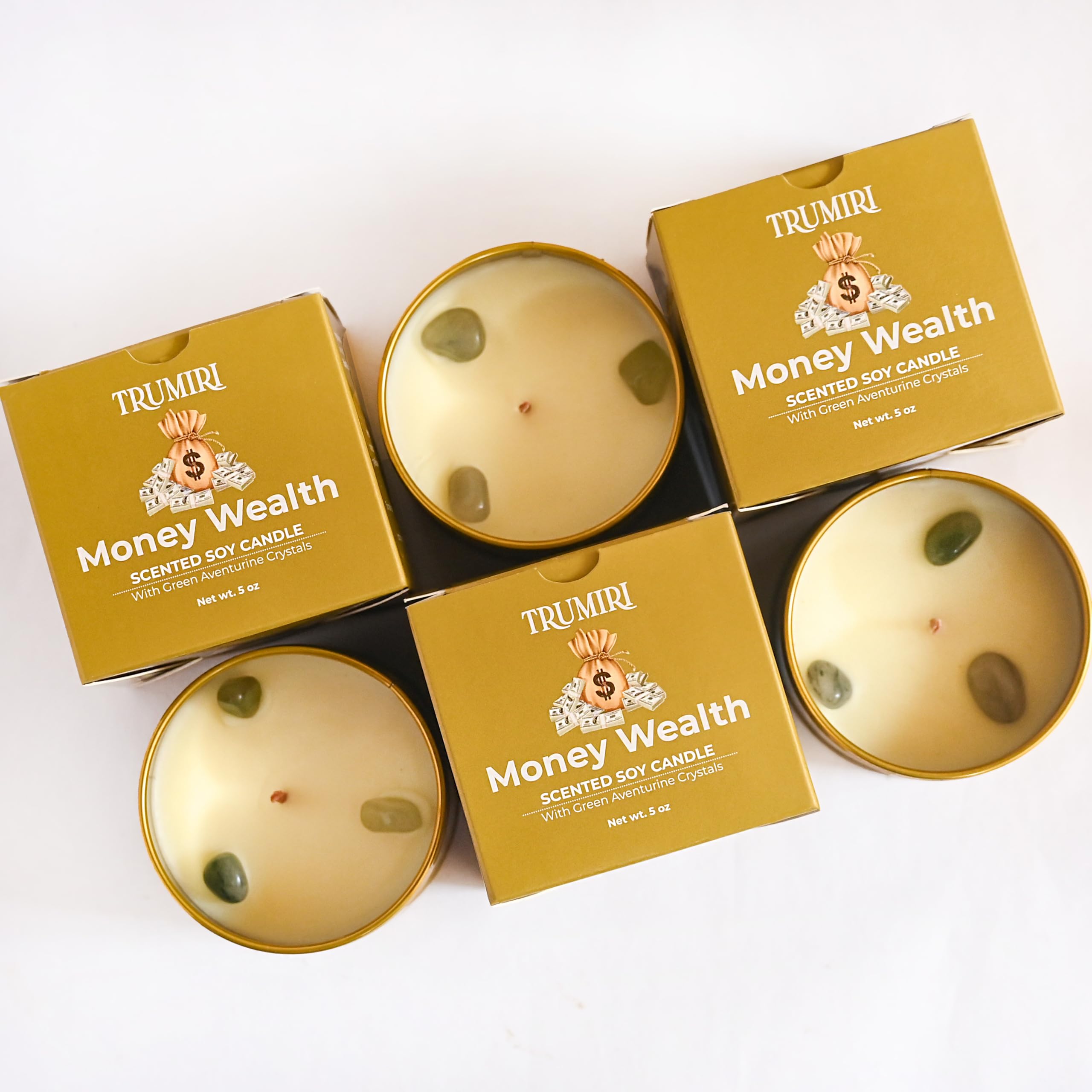 Sage Candle for Cleansing House Negative Energy Smudge Kit - 5oz Soy Wax Natural Clean Organic Non Toxic - Aromatherapy Spiritual Meditation Gifts - Long Lasting Highly Scented Candel with Crystals
