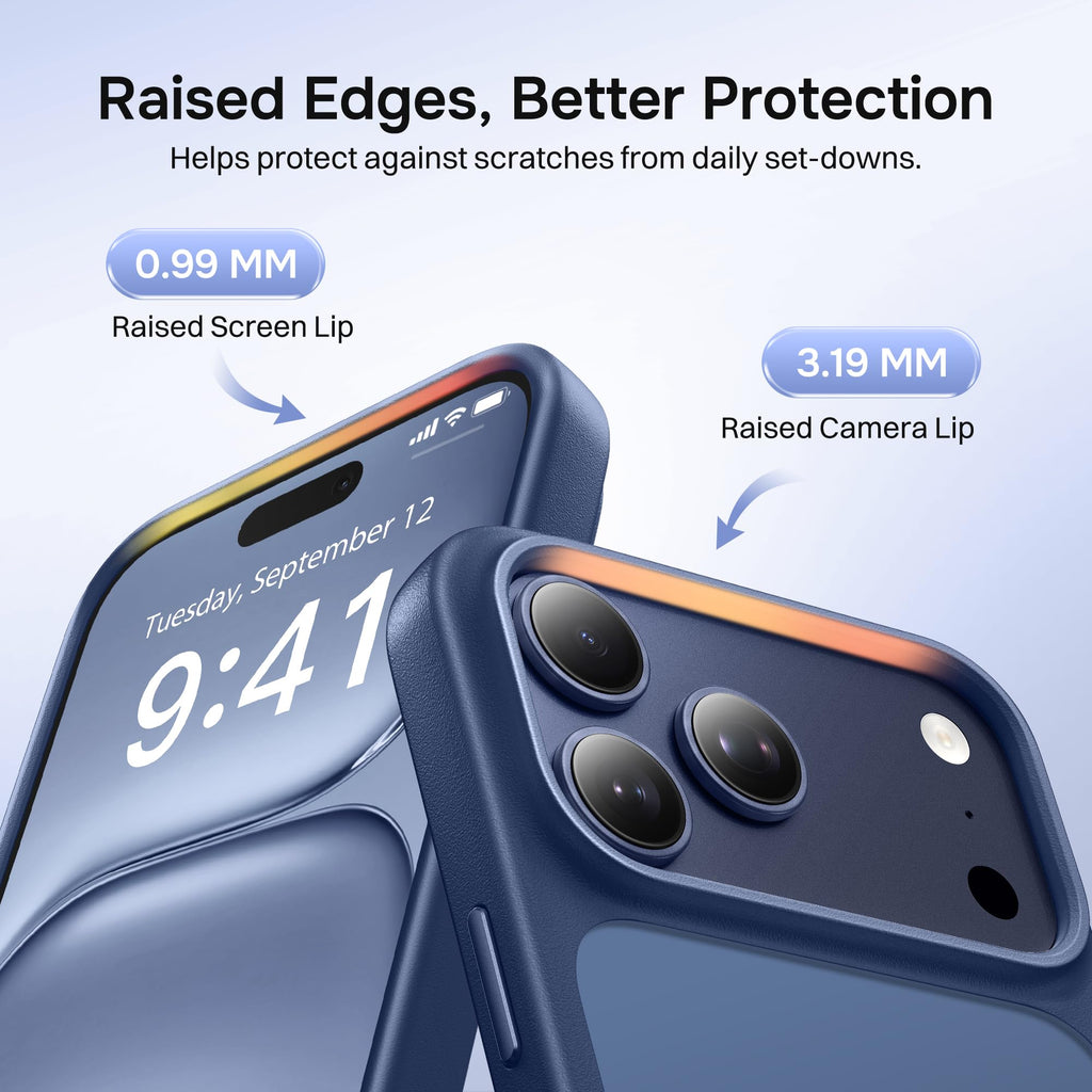 Magnetic for iPhone 17 Pro Max Case, Compatible with MagSafe, [Military Grade Drop Protection] Translucent Matte Shockproof Protective Anti-Fingerprint Phone Case, 6.9", Dark Purple
