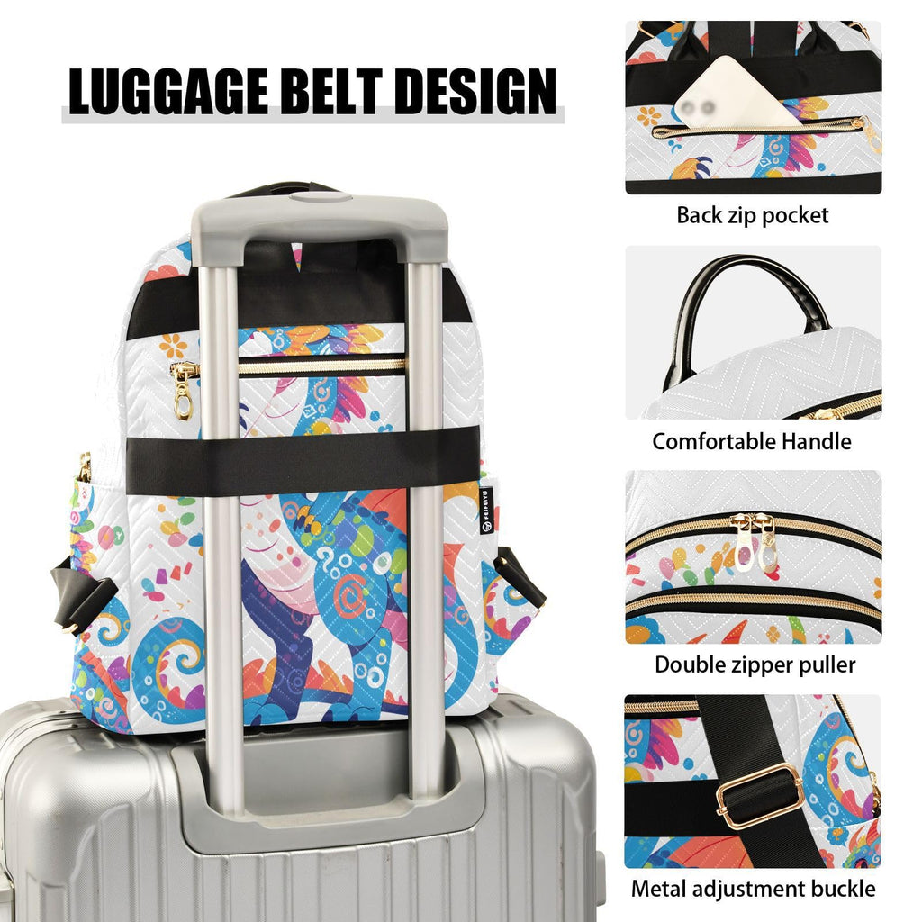 ALAZA Sun Moon Stars Witchy Small Backpack Purse for Women Travel Bag Fashion Daypack Back Pack Shoulder Bag