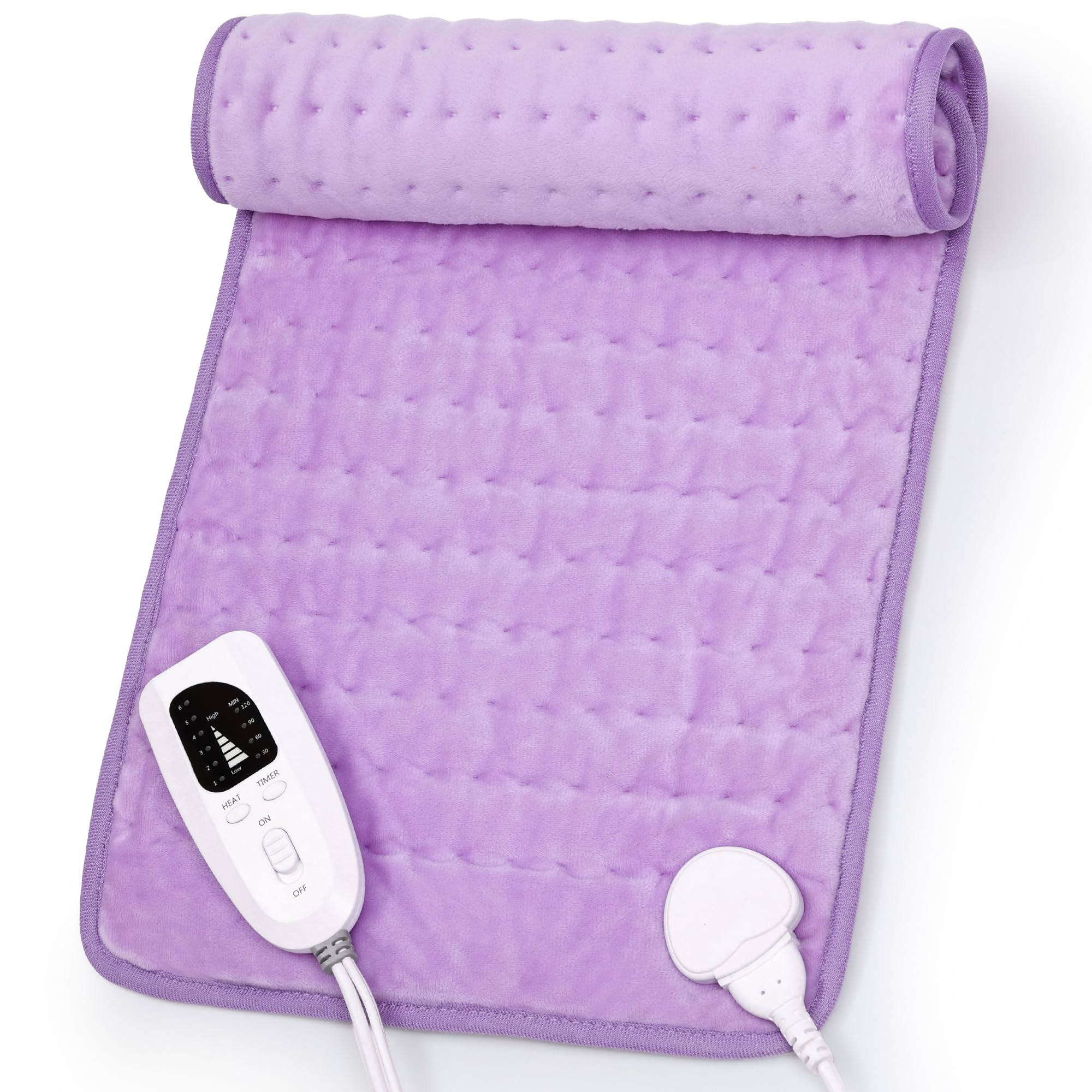 Heating Pad,Heated Blanket,Heating Pad for Back Neck,Silvergray,24x12In | Electric Heating Pad,Dry/Moist Heat Heating Pads,Heating Pads for Shoulder,Abdomen,Knee,Heat Pad for Women Men,Birthday Gift