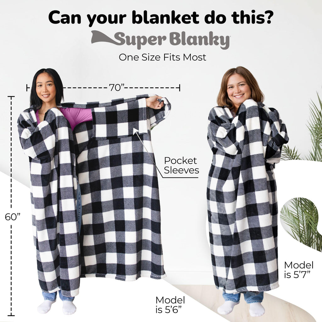 Super Blanky Wearable Blankets for Women & Men, Graduation Day Gift for Her, Cozy Gifts for Women, Wife Birthday Gifts Ideas