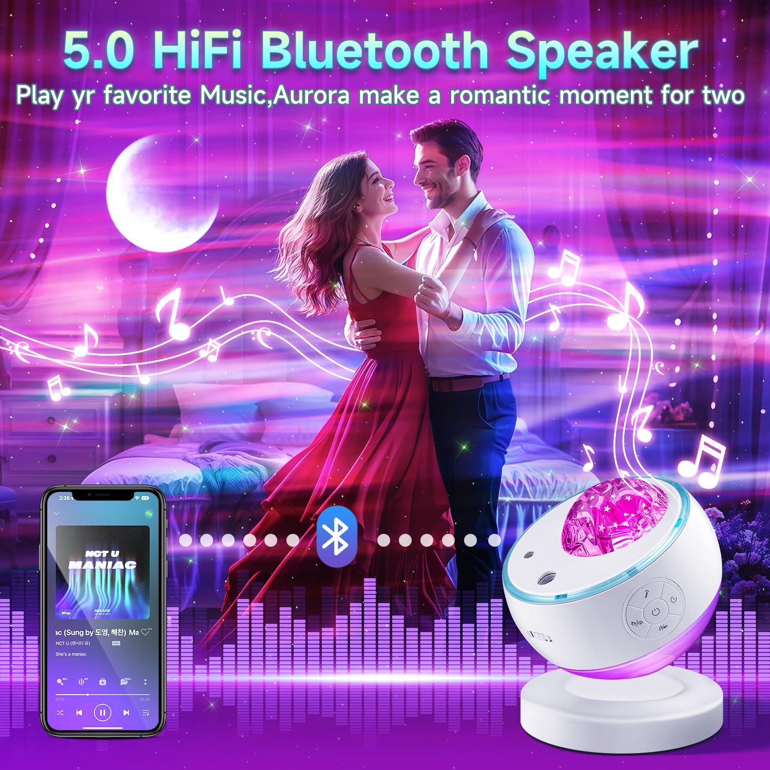 Galaxy Projector Night Light Projector Teen Girl Gifts Trendy Stuff,18-Color Lava Lamp LED Lights for Bedroom Northern Ocean Projector Mood Ambient Lighting,Remote Birthday Gifts Dorm Decor Room Decor