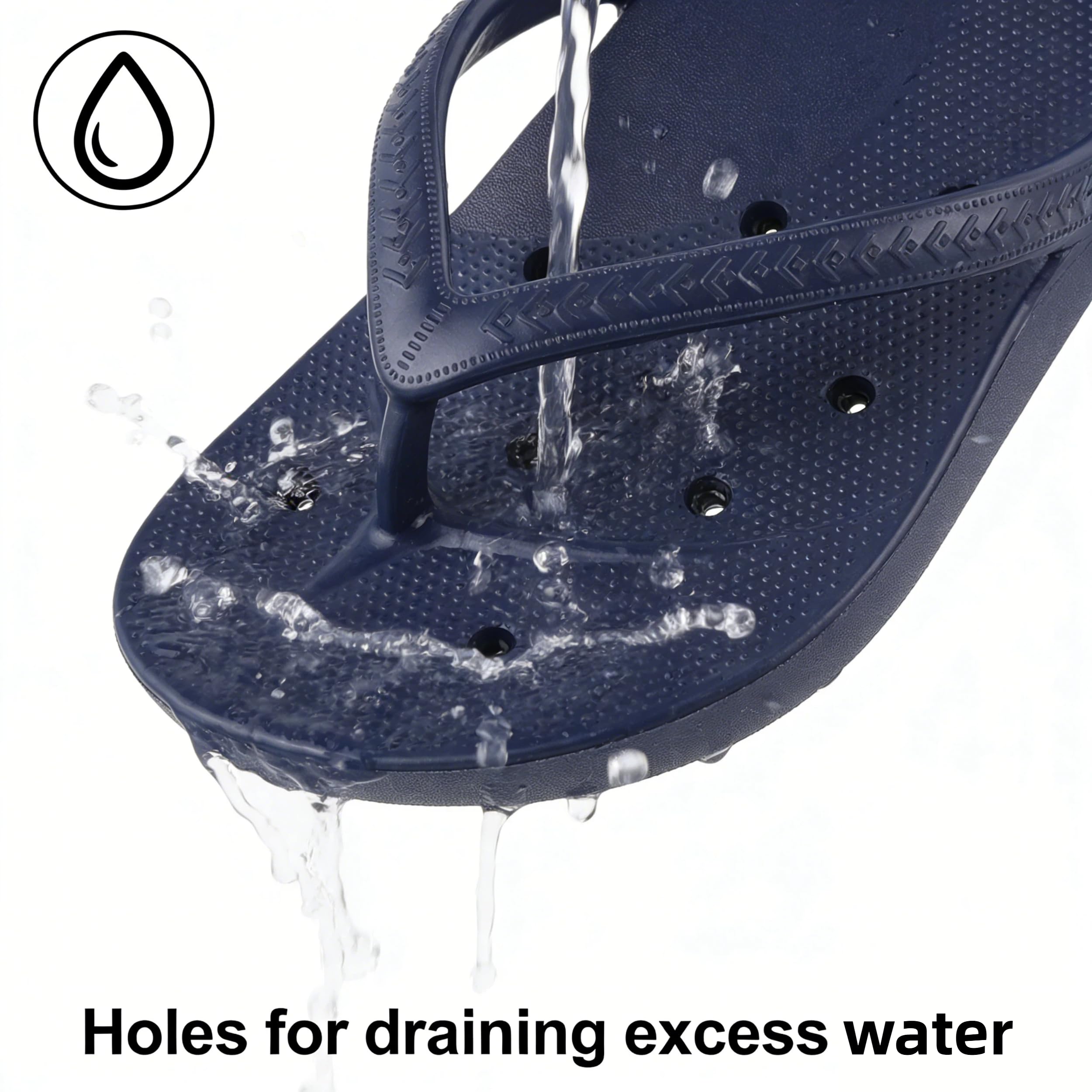 Shower Shoes for Men & Women, Non-Slip Slippers Quickly Drying Sandals, Arch Support Flip Flops for Beach Pool Bath Gym College Dorm