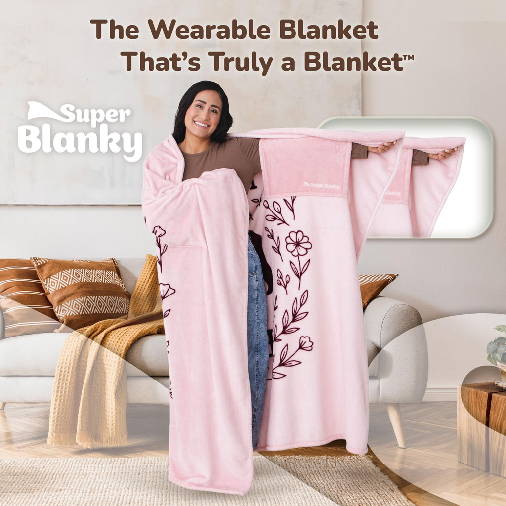 Super Blanky Wearable Blankets for Women & Men, Graduation Day Gift for Her, Cozy Gifts for Women, Wife Birthday Gifts Ideas