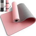 Pureegg Non Slip Yoga Mat, TPE, 72" x 24" x 0.24", Pilates | Workouts, Exercise, Core Training, Dual-Sided Texture, Stays Flat, Portable, With Strap & Carry Bag
