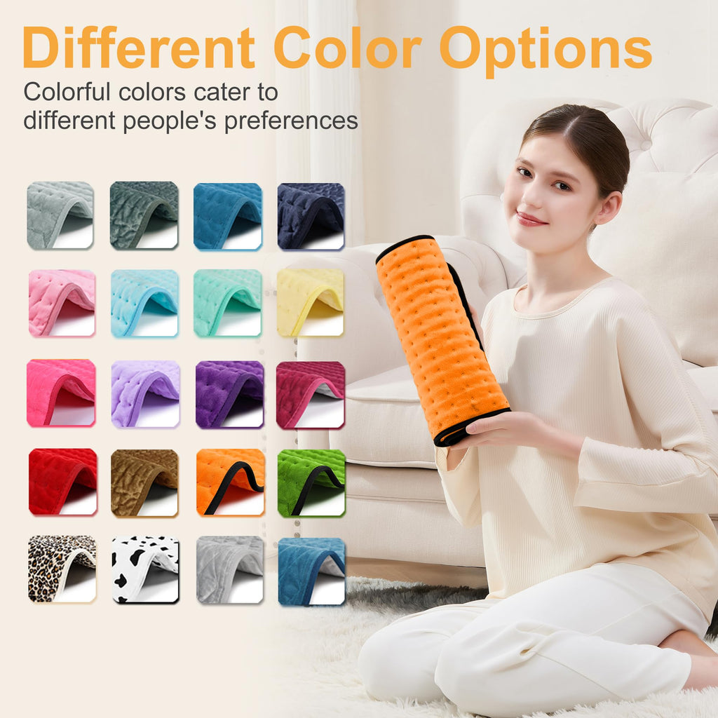 Heating Pad,Heated Blanket,Heating Pad for Back Neck,Silvergray,24x12In | Electric Heating Pad,Dry/Moist Heat Heating Pads,Heating Pads for Shoulder,Abdomen,Knee,Heat Pad for Women Men,Birthday Gift