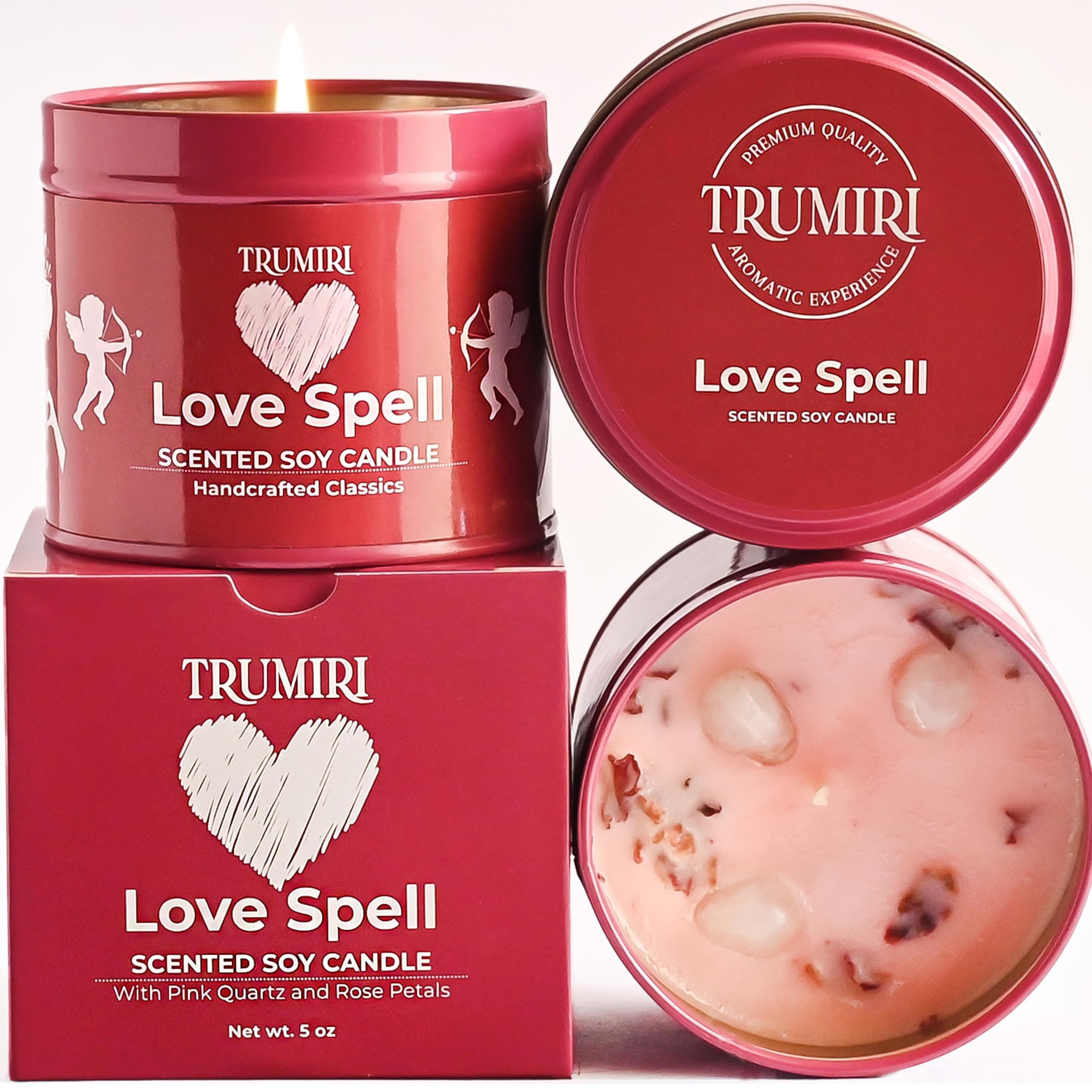 Sage Candle for Cleansing House Negative Energy Smudge Kit - 5oz Soy Wax Natural Clean Organic Non Toxic - Aromatherapy Spiritual Meditation Gifts - Long Lasting Highly Scented Candel with Crystals