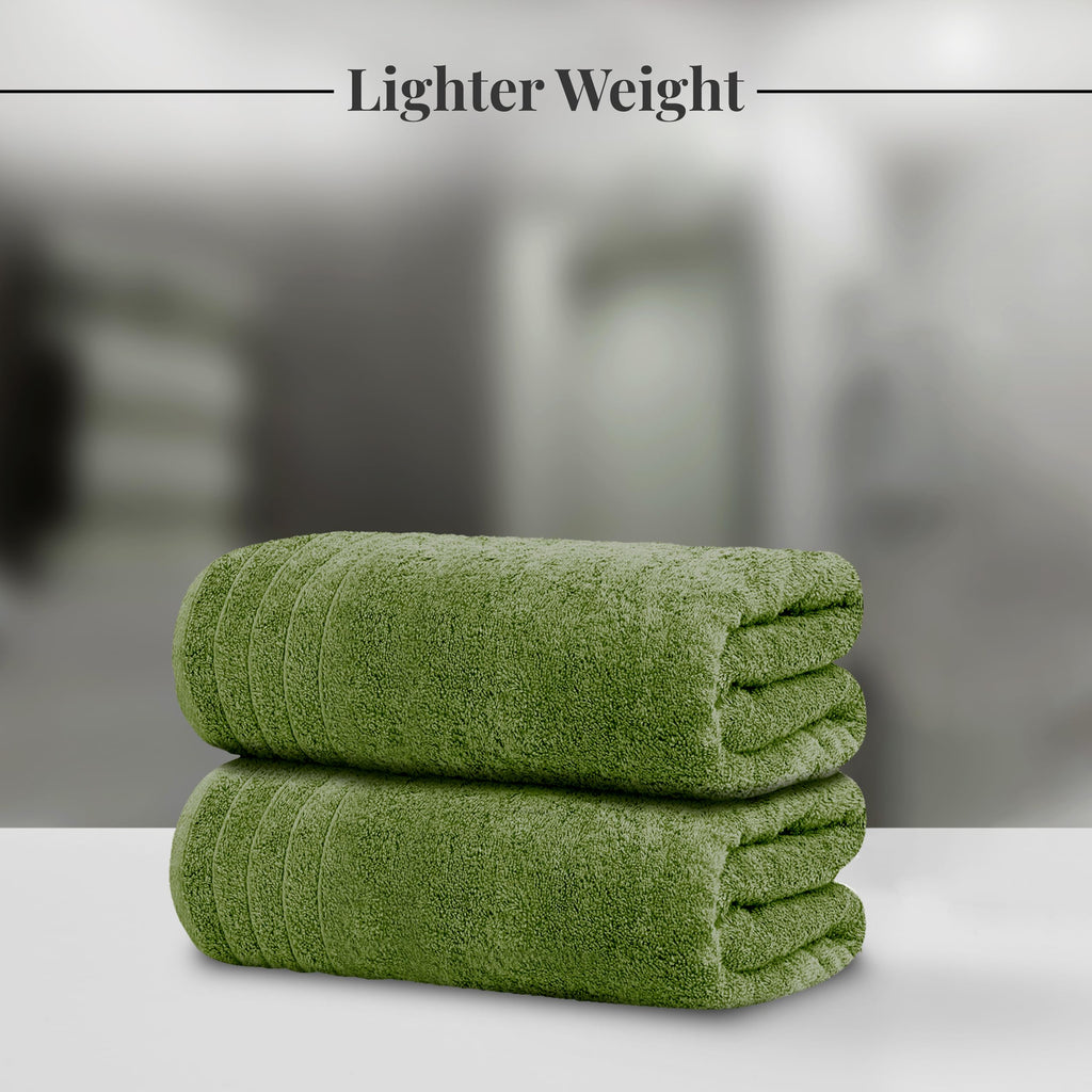 Tens Towels Pack of 4 Extra Large Bath Towels 30 x 60 Inches, 100% Cotton, Larger & Lighter Weight, Quicker to Dry, Super Soft and Absorbent, Perfect for Bathroom, Black