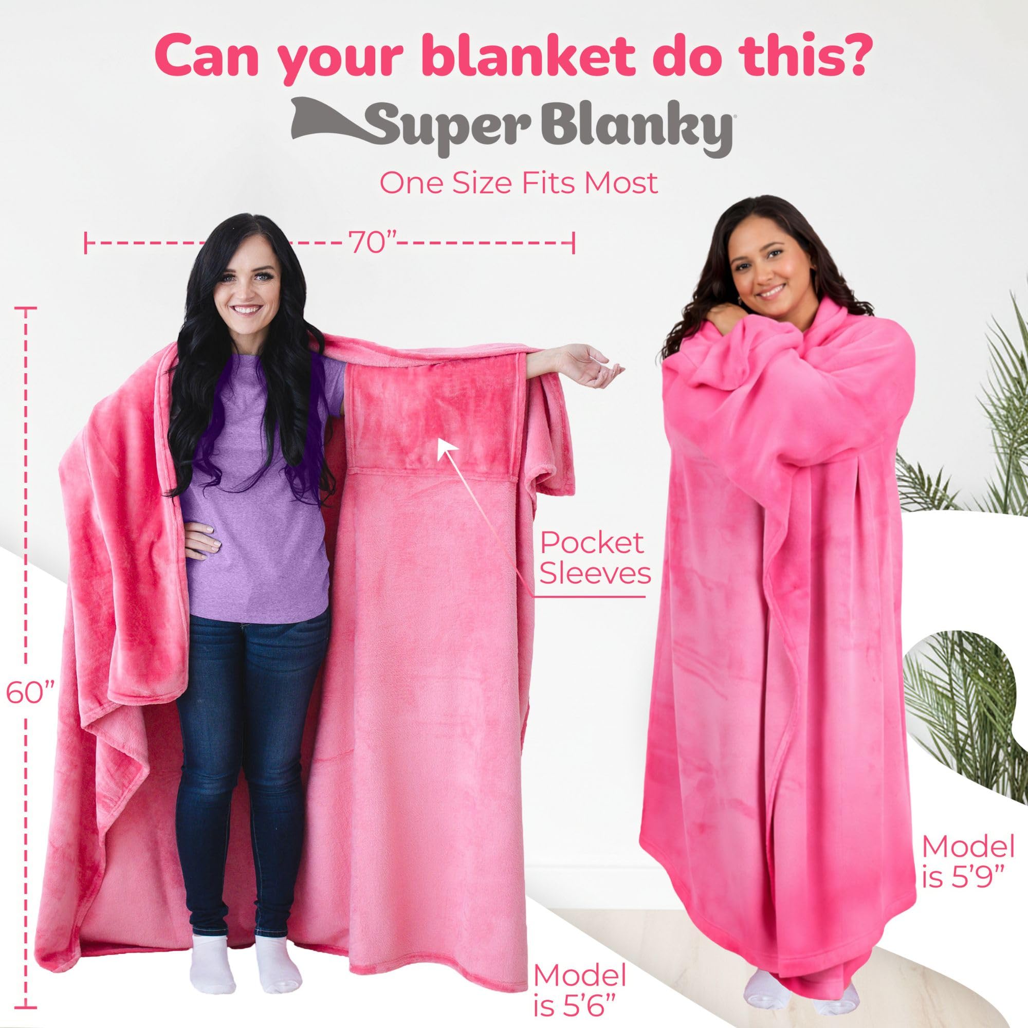Super Blanky Wearable Blankets for Women & Men, Graduation Day Gift for Her, Cozy Gifts for Women, Wife Birthday Gifts Ideas