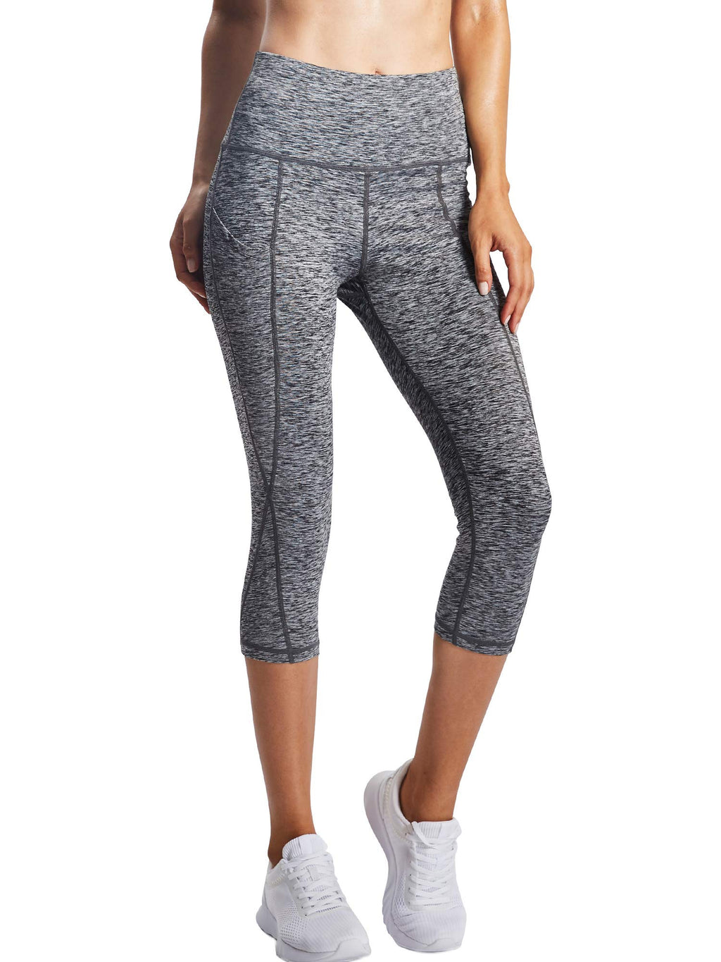 NELEUS Women's Yoga Running Capris Tummy Control High Waist Workout Pants