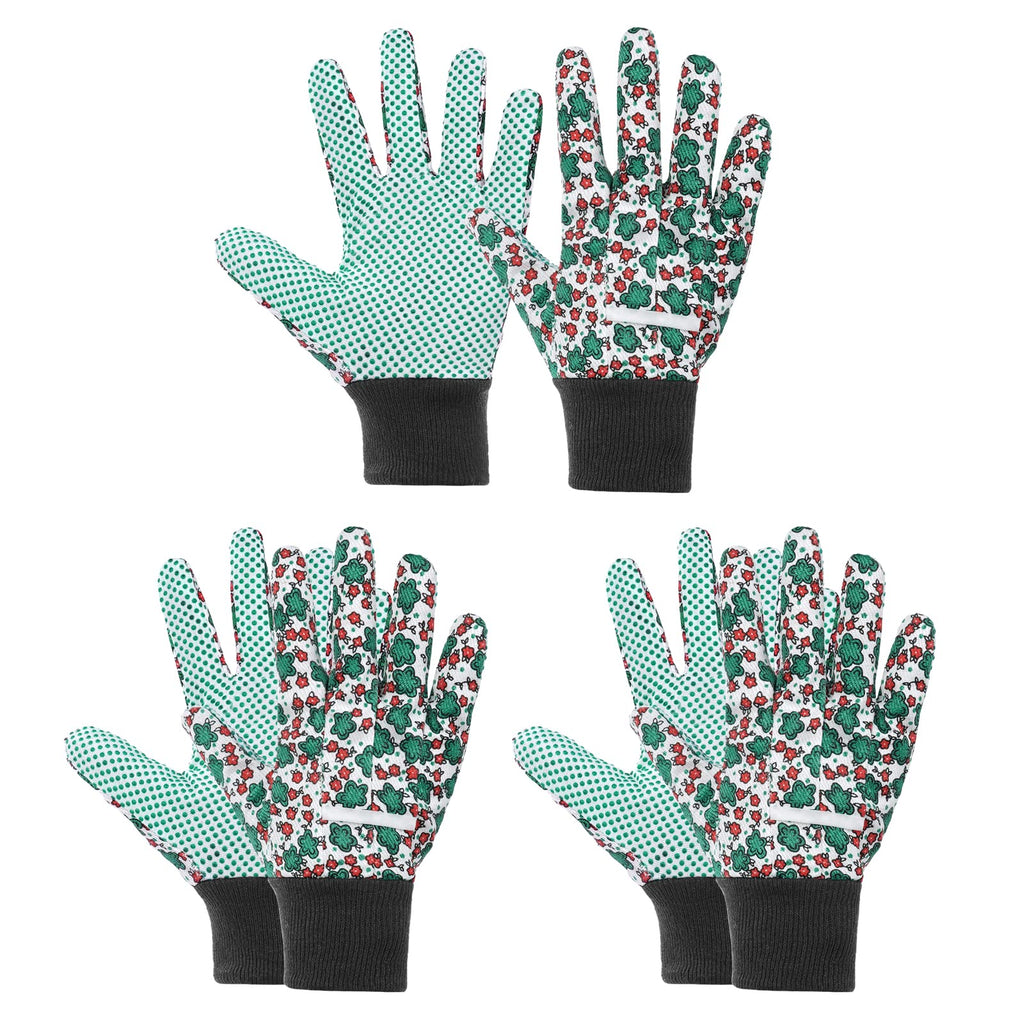 Ainiv Floral Gardening Gloves for Women/Ladies, Non-Slip Garden Work Gloves,Breathable Yard Work Glove Light Working Gloves