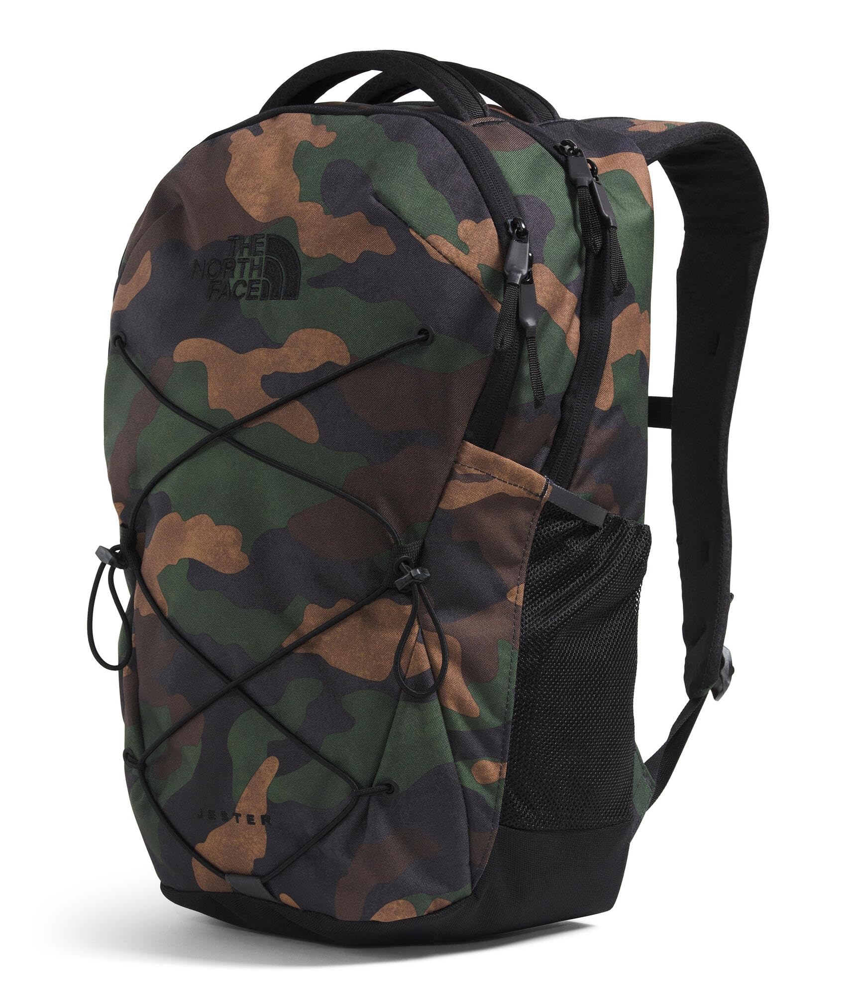 The North Face Jester Everyday Laptop Backpack - Commuter Daypack, Water Repellent, Laptop Sleeve, TNF Black-NPF, One Size | 28L recycled polyester with DWR finish, padded 16 in sleeve, chiropractor-endorsed FlexVent suspension, bottle pockets