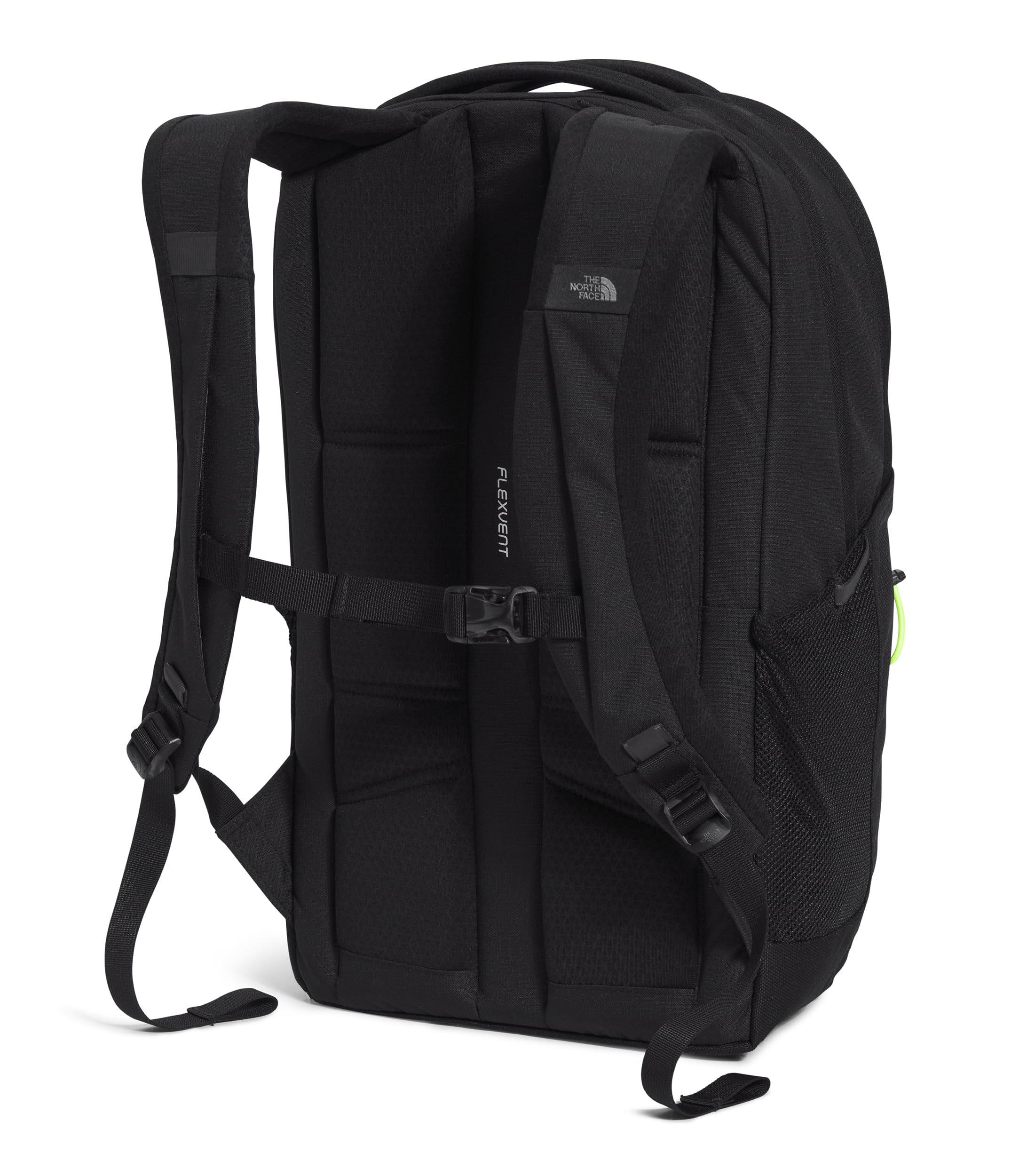 The North Face Jester Everyday Laptop Backpack - Commuter Daypack, Water Repellent, Laptop Sleeve, TNF Black-NPF, One Size | 28L recycled polyester with DWR finish, padded 16 in sleeve, chiropractor-endorsed FlexVent suspension, bottle pockets