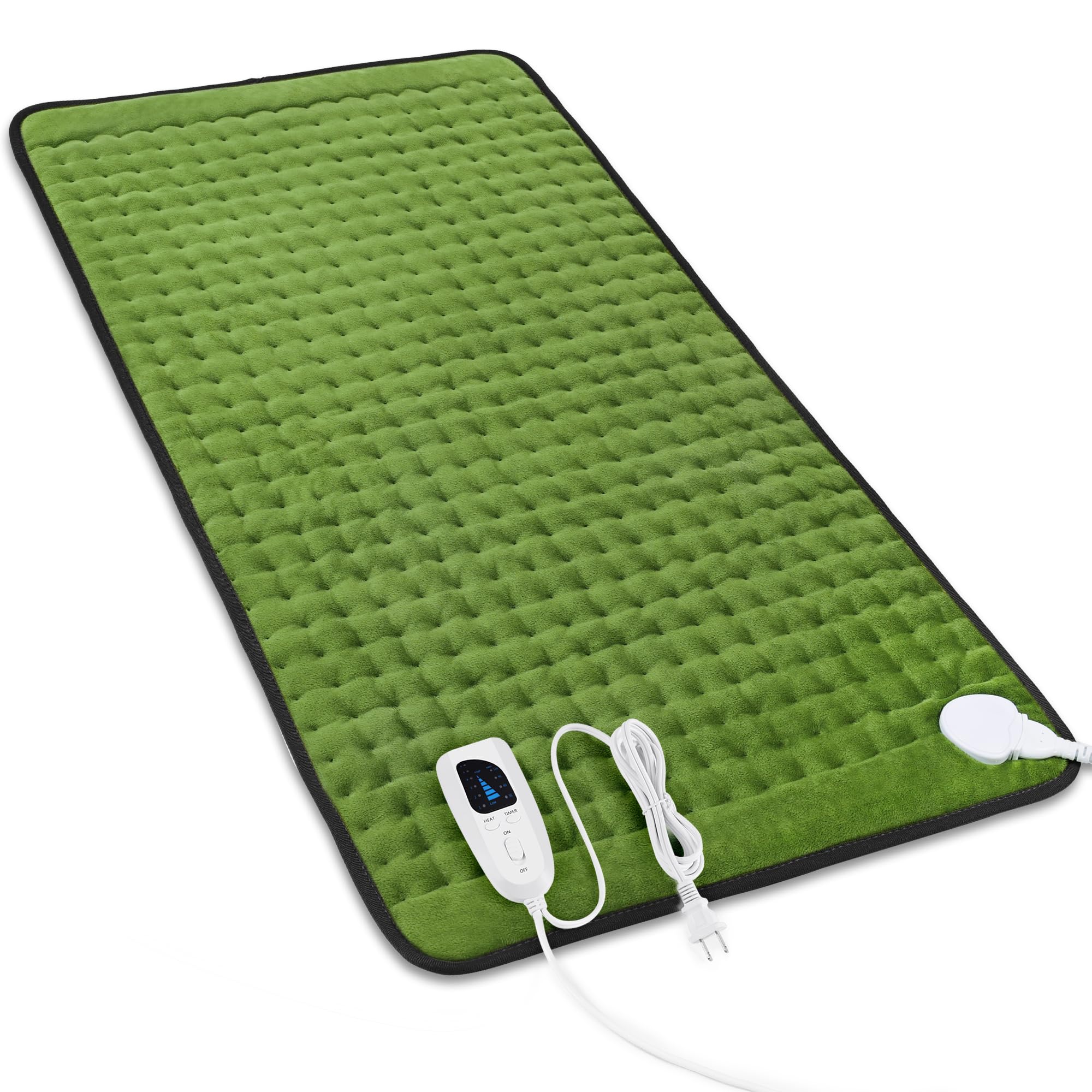 Heating Pad,Heated Blanket,Heating Pad for Back Neck,Silvergray,24x12In | Electric Heating Pad,Dry/Moist Heat Heating Pads,Heating Pads for Shoulder,Abdomen,Knee,Heat Pad for Women Men,Birthday Gift
