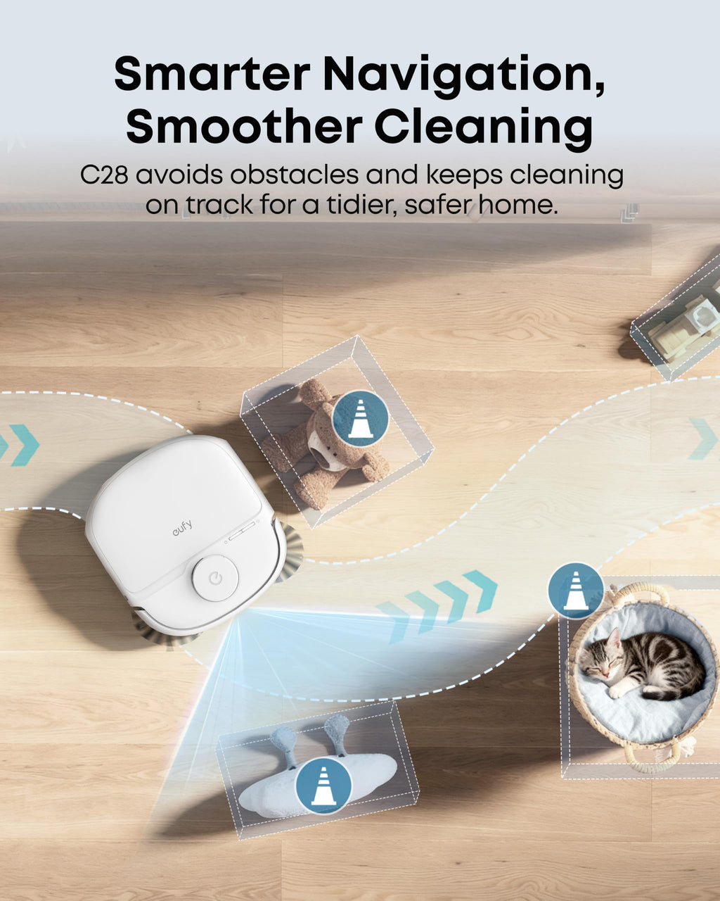 eufy 11S MAX Robot Vacuum Cleaner, Super Thin, Quiet | Self-Charging, Easy to use, Cleans Hard Floors to Medium-Pile Carpets, Black