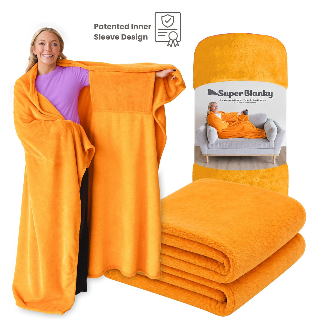 Super Blanky Wearable Blankets for Women & Men, Graduation Day Gift for Her, Cozy Gifts for Women, Wife Birthday Gifts Ideas