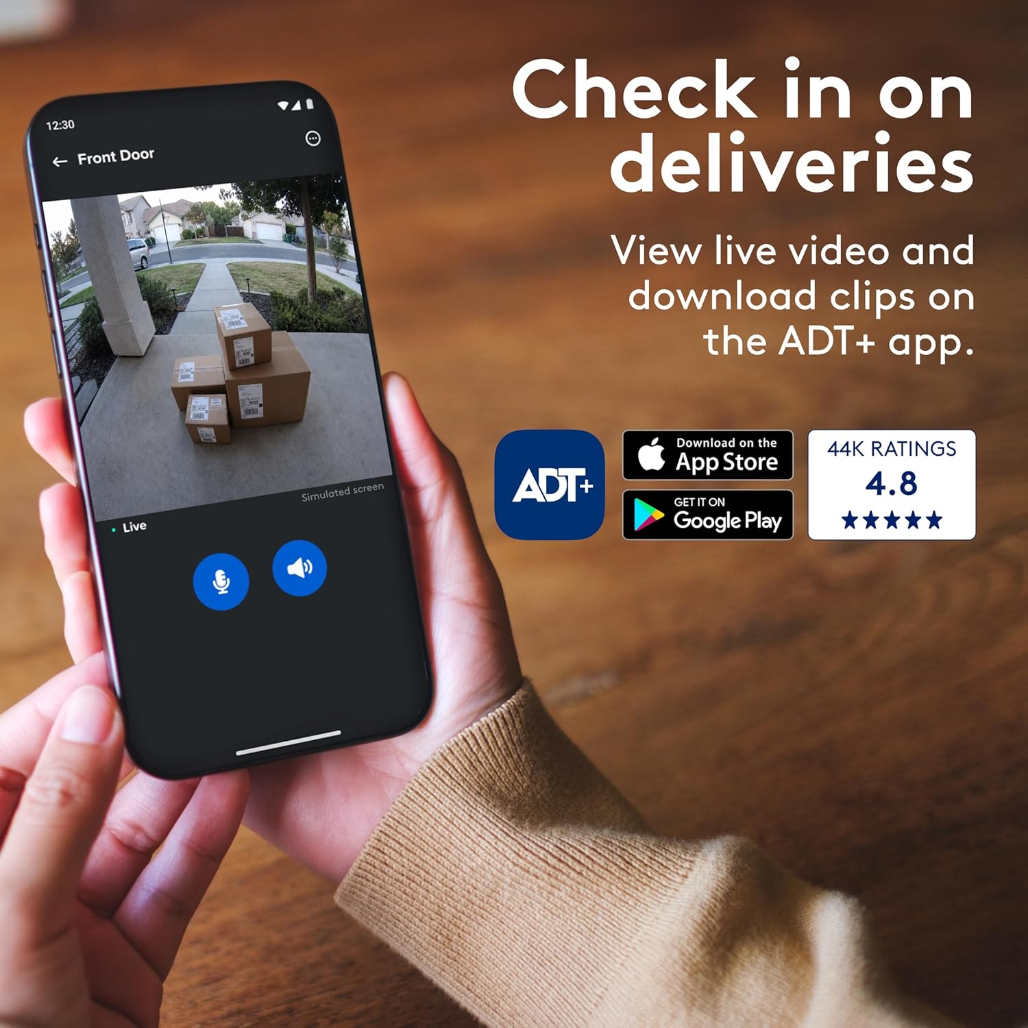 ADT Blu Doorbell Camera Kit, DIY Home Security System with 2K HD Smart Video Doorbell, 180 Degree View, Wireless, Night Vision, Weather Resistant, Door/Window Sensors, ADT+ App Control