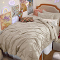 Bedsure Twin XL Comforter Set Pink - Dorm Room Essentials for Girls, Extra Long Twin XL Bedding Set with Sheets, All Season Down Alternative Comforter with Sheets, Pillowcase & Sham