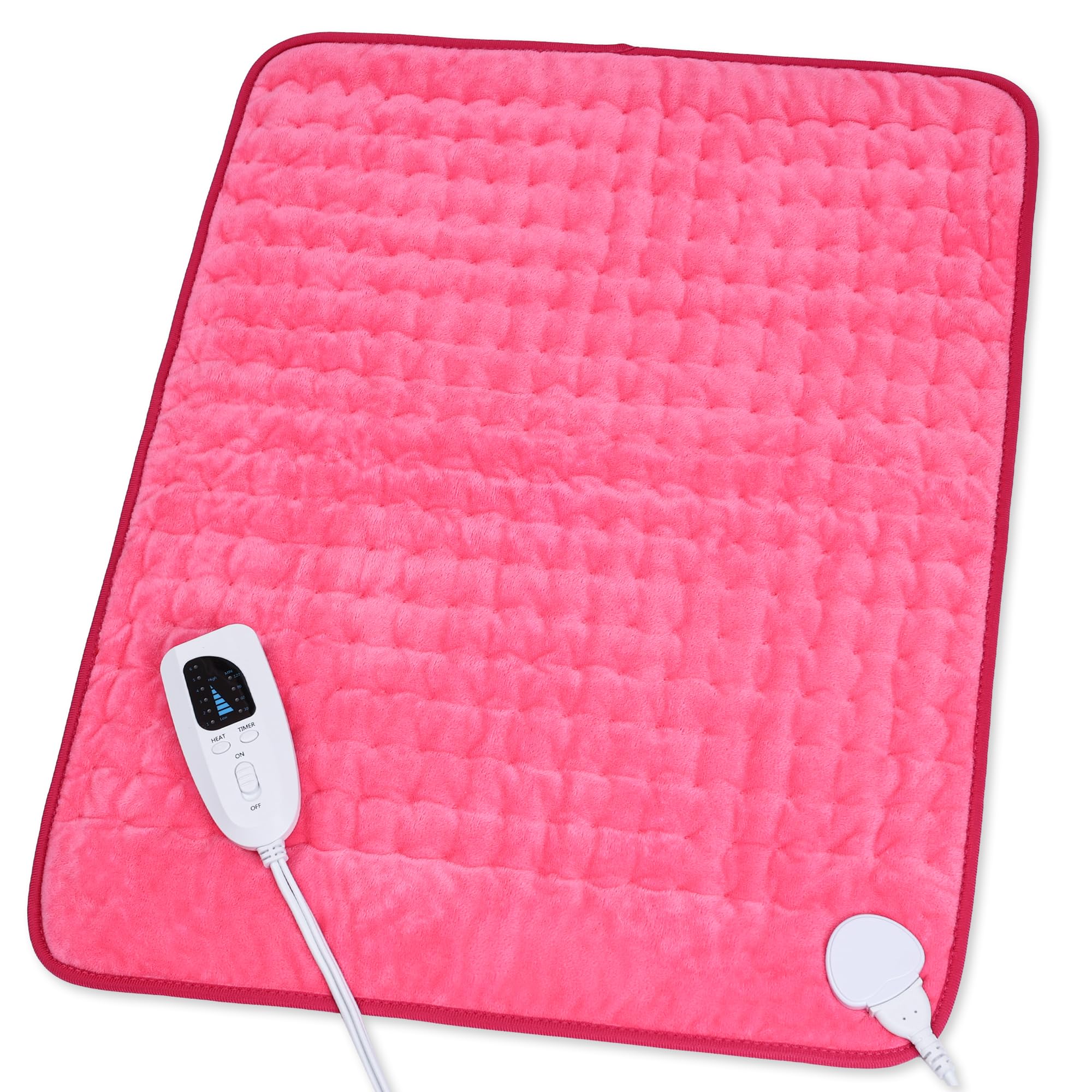 Heating Pad,Heated Blanket,Heating Pad for Back Neck,Silvergray,24x12In | Electric Heating Pad,Dry/Moist Heat Heating Pads,Heating Pads for Shoulder,Abdomen,Knee,Heat Pad for Women Men,Birthday Gift