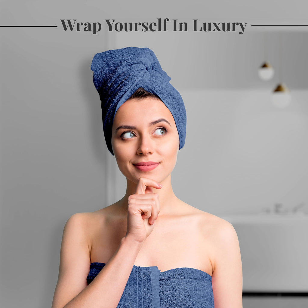 Tens Towels Pack of 4 Extra Large Bath Towels 30 x 60 Inches, 100% Cotton, Larger & Lighter Weight, Quicker to Dry, Super Soft and Absorbent, Perfect for Bathroom, Black