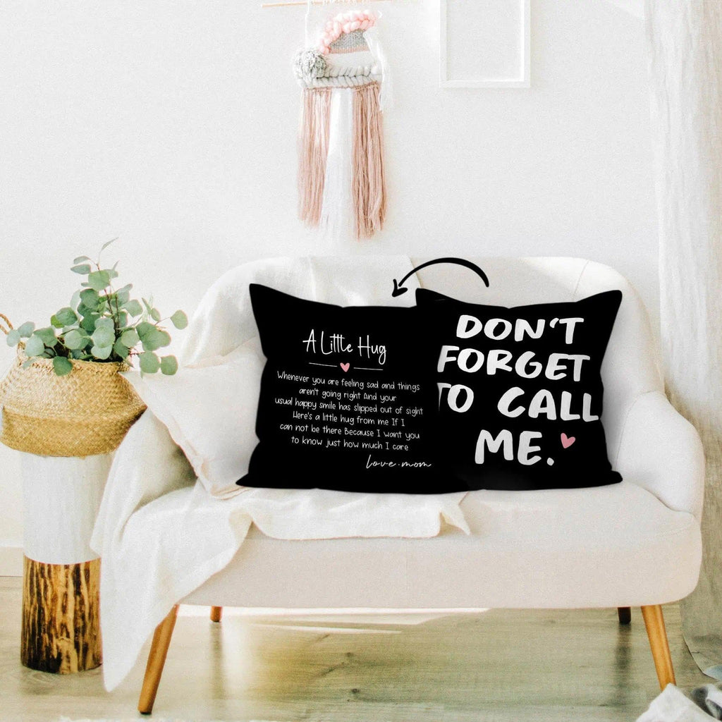 HIWX College Dorm Decor,Funny Have Fun Be Safe Make Good Choices Call Your Mom Decorative 18 x 18 Throw Pillow Cover,Call Your Mom Pillow,Throw Pillows for Dorm Bed Room Student Decor Pillowcase