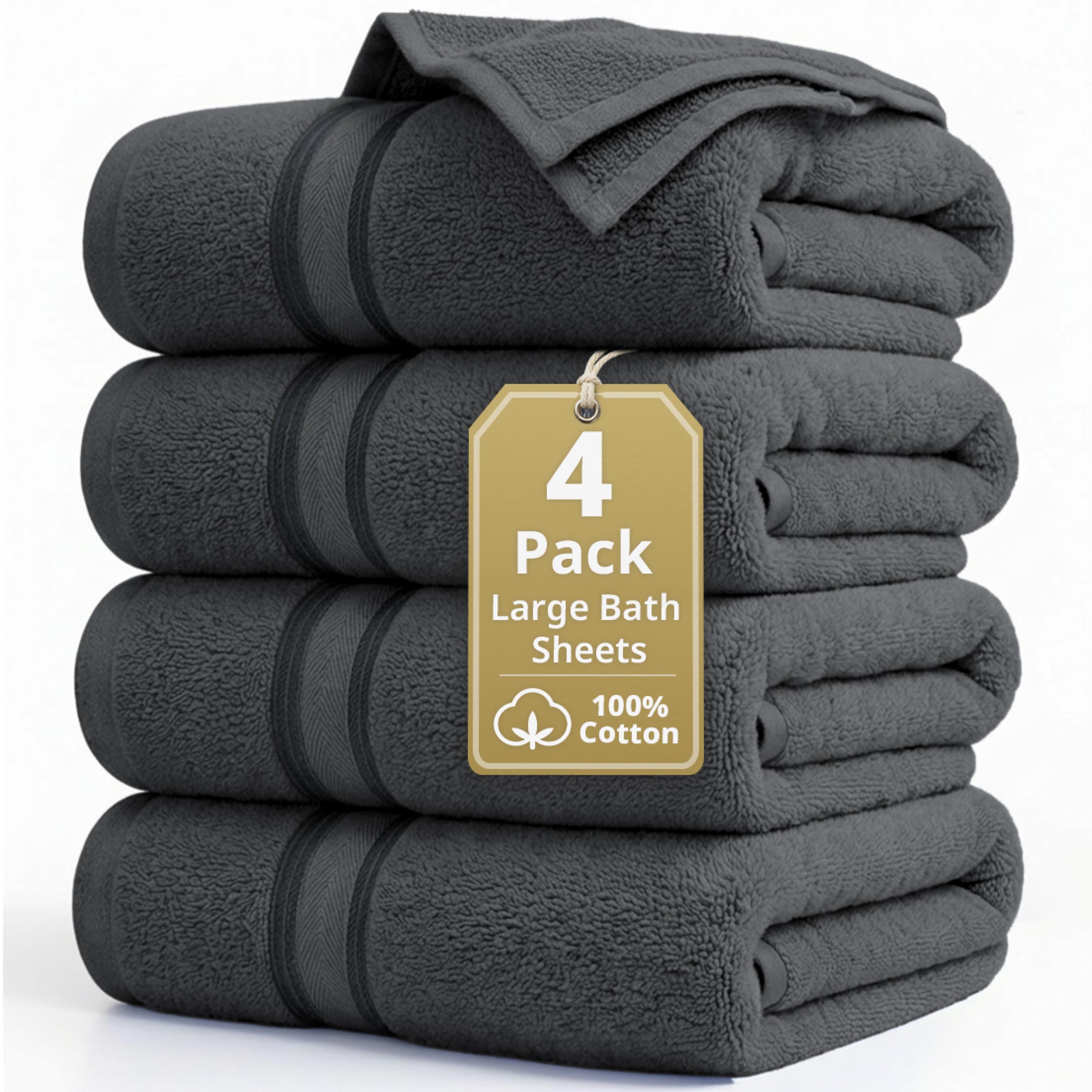 LANE LINEN Bathroom Towels Set of 18 – Zero Twist, 100% Mercerized Cotton Towel, 6 Bath, 6 Handtowel & 6 Washcloths, Luxury Hotel Design, Perfect for Salon & Guests, Machine Washable – Cerulean Blue
