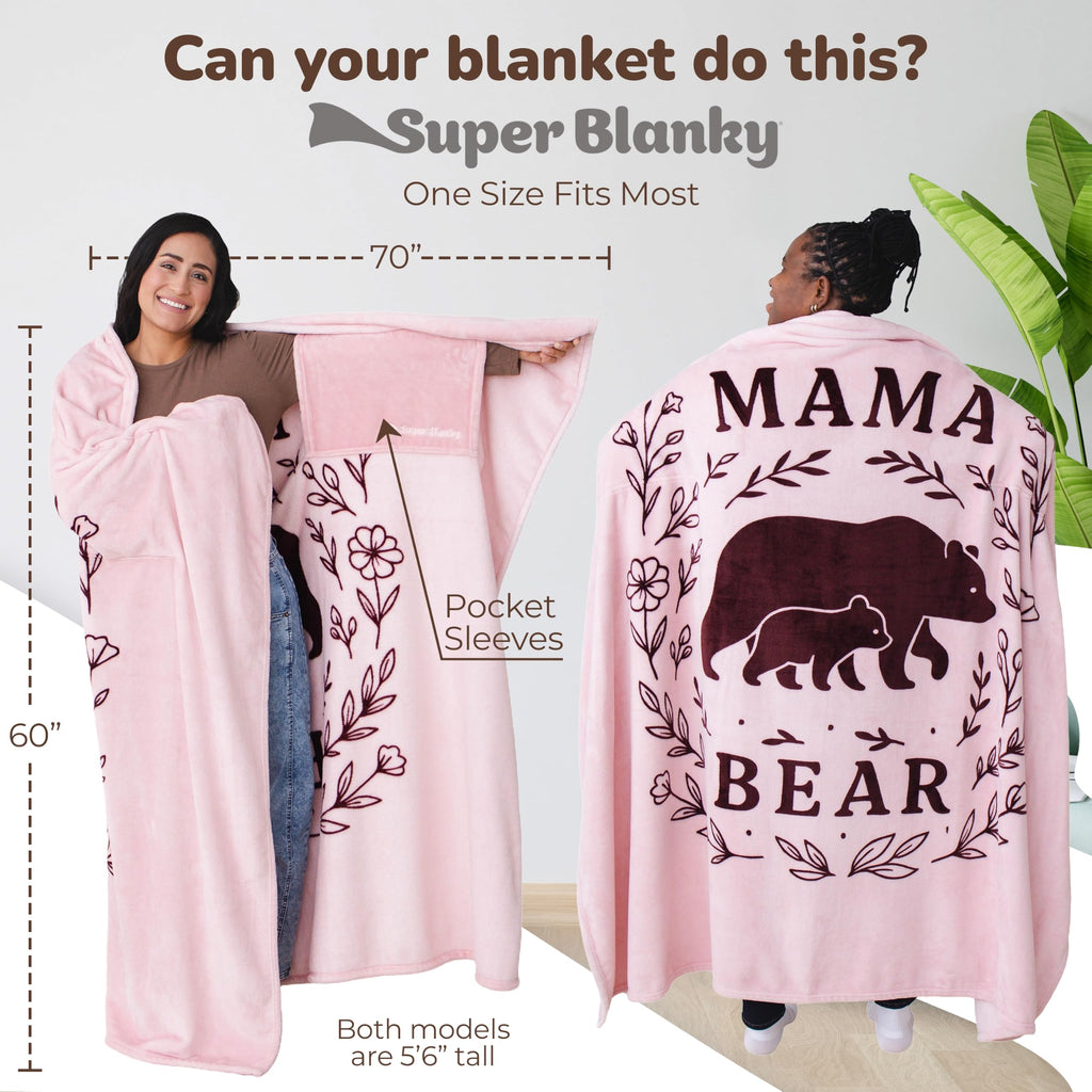 Super Blanky Wearable Blankets for Women & Men, Graduation Day Gift for Her, Cozy Gifts for Women, Wife Birthday Gifts Ideas
