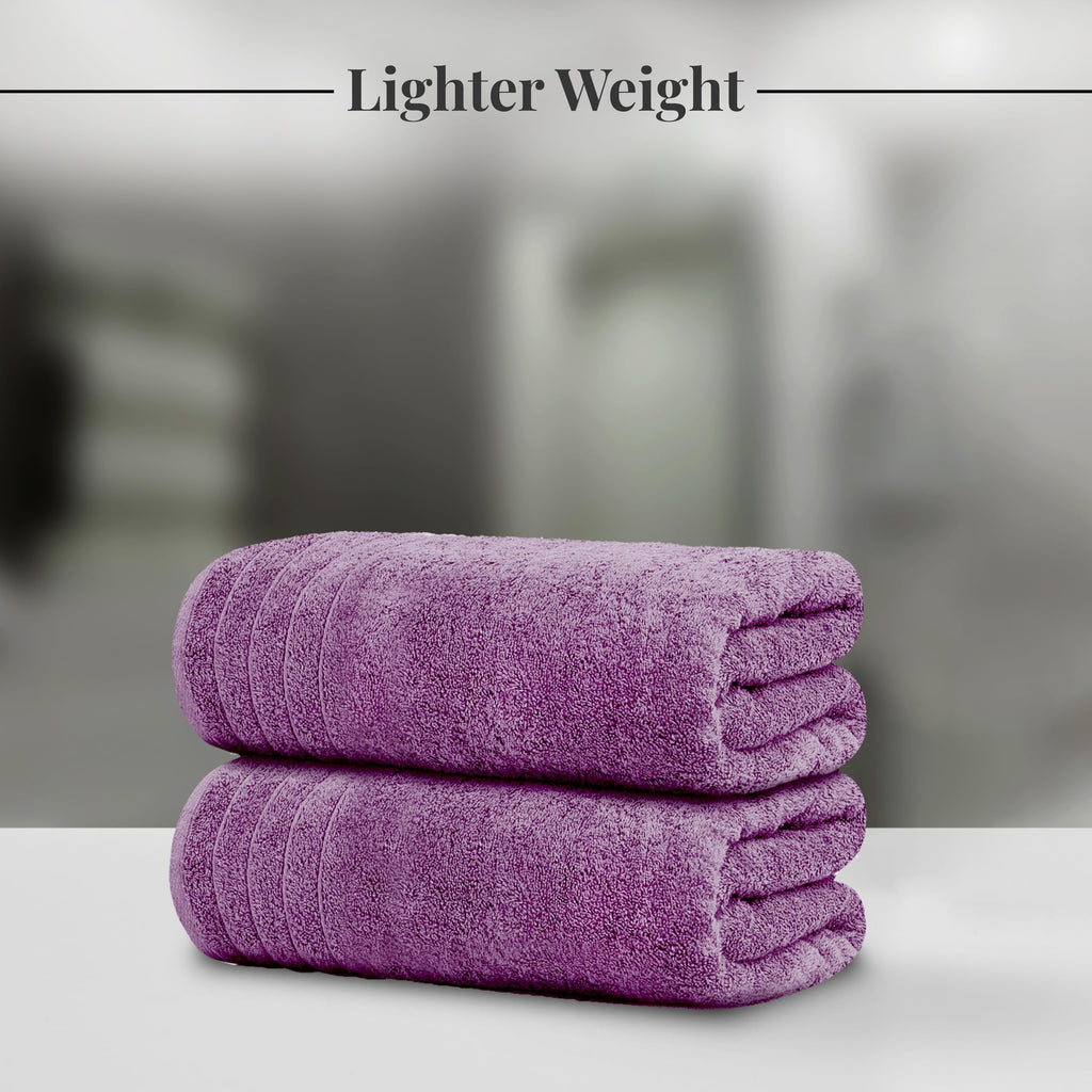 Tens Towels Pack of 4 Extra Large Bath Towels 30 x 60 Inches, 100% Cotton, Larger & Lighter Weight, Quicker to Dry, Super Soft and Absorbent, Perfect for Bathroom, Black
