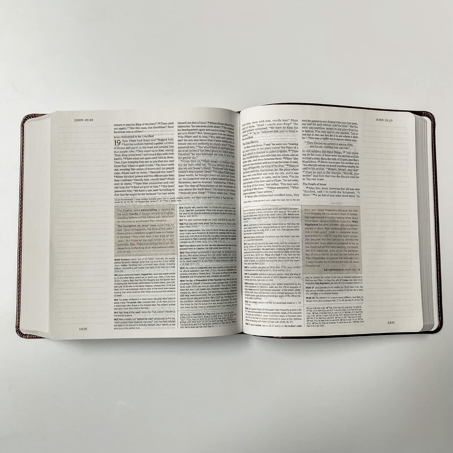 Hand Lettered and Laser Engraved ESV Journaling Study Bible, Personalized Gift, Custom Name Engraving Available