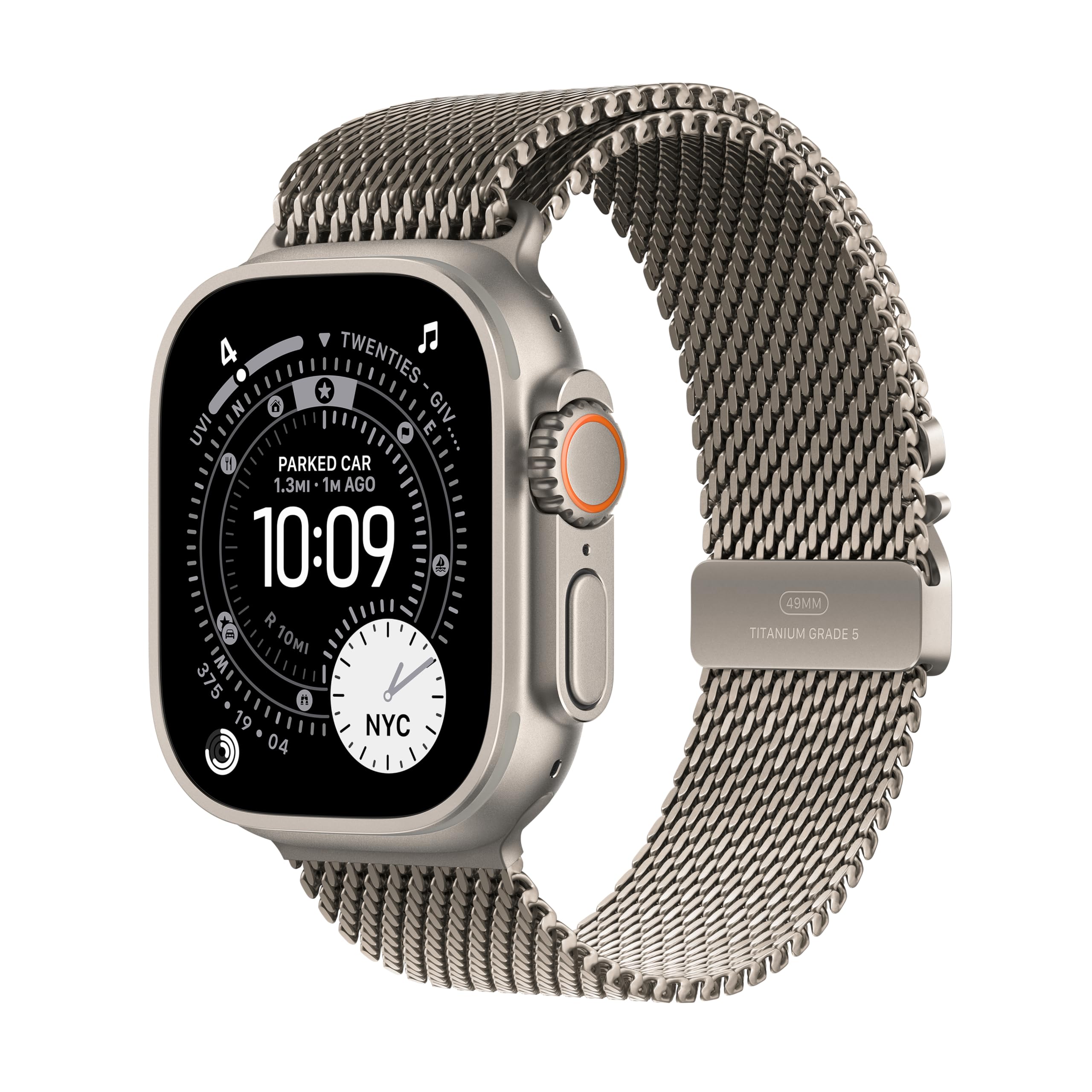 Apple Watch Ultra 3 [GPS + Cellular 49mm] Running & Multisport Smartwatch w/Rugged Titanium Case w/Black/Charcoal Trail Loop - S/M. Satellite Communications, Advanced Health & Fitness Tracking