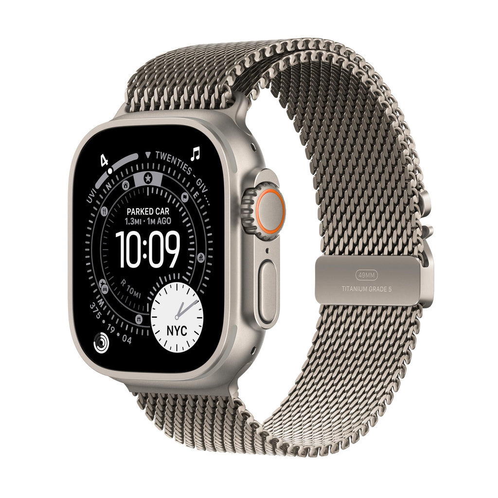 Apple Watch Ultra 3 [GPS + Cellular 49mm] Running & Multisport Smartwatch w/Rugged Titanium Case w/Black/Charcoal Trail Loop - S/M. Satellite Communications, Advanced Health & Fitness Tracking