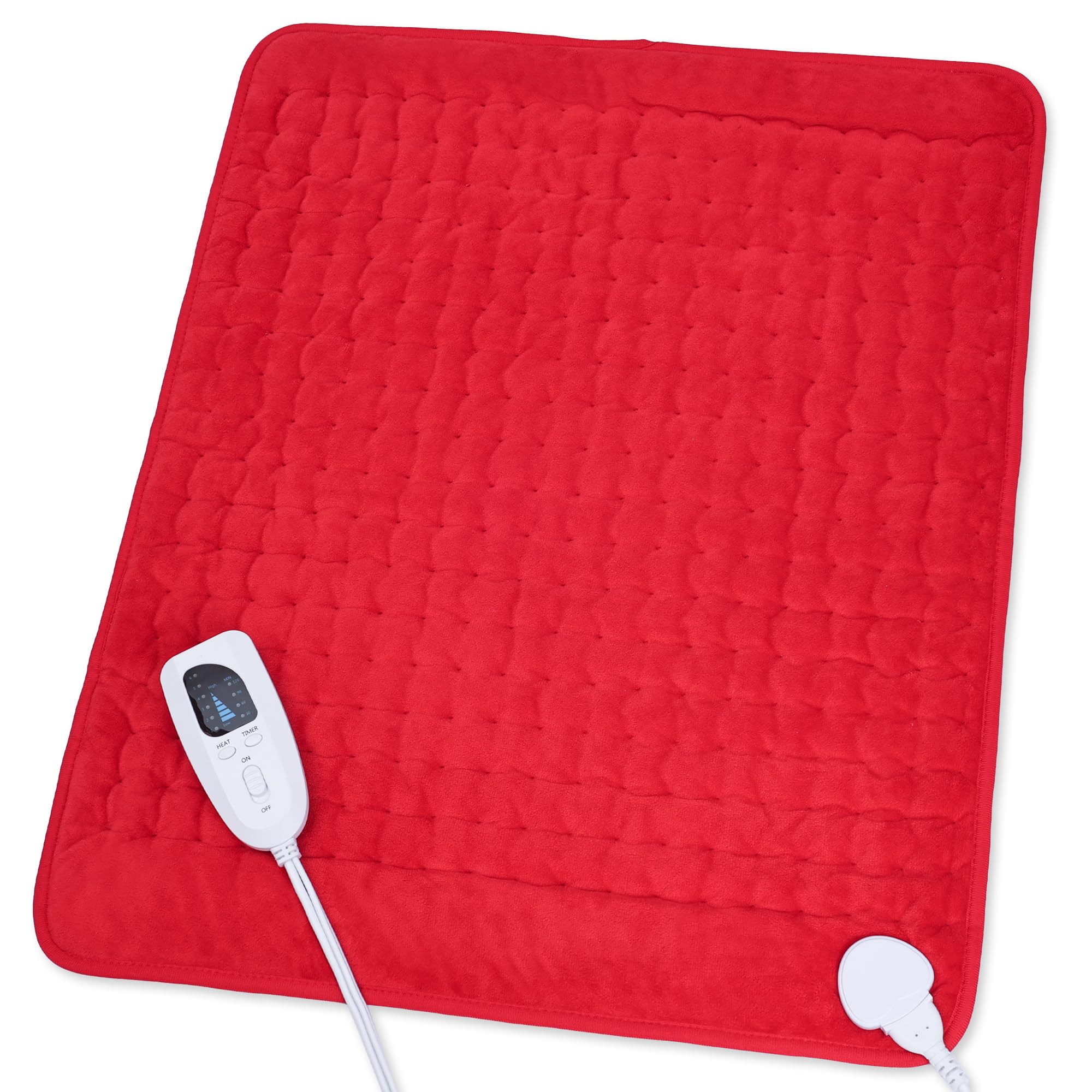 Heating Pad,Heated Blanket,Heating Pad for Back Neck,Silvergray,24x12In | Electric Heating Pad,Dry/Moist Heat Heating Pads,Heating Pads for Shoulder,Abdomen,Knee,Heat Pad for Women Men,Birthday Gift