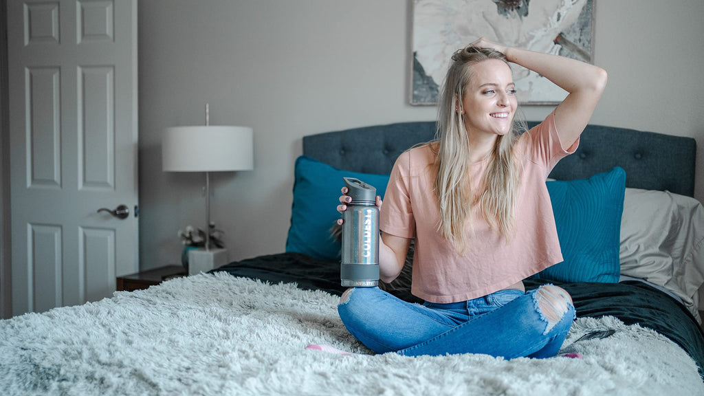 Coldest Insulated Water Bottle with Straw Lid - Stainless Steel Metal Insulated Bottle for Men & Women (Oceanic Green, 32 oz)