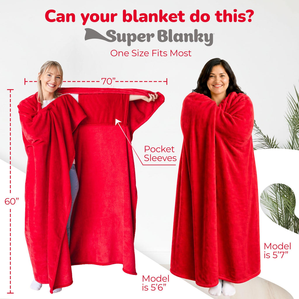Super Blanky Wearable Blankets for Women & Men, Graduation Day Gift for Her, Cozy Gifts for Women, Wife Birthday Gifts Ideas