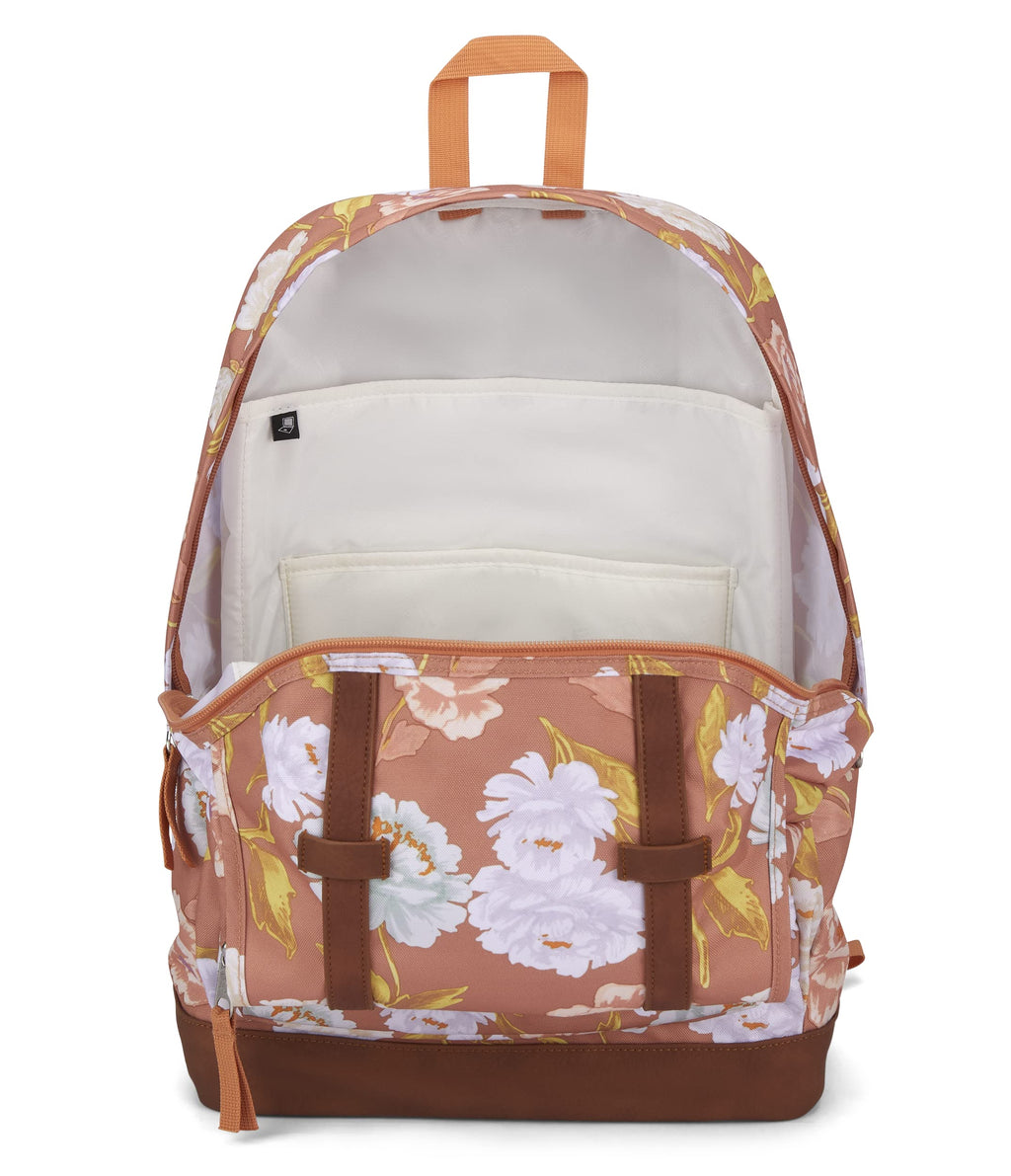 JanSport Cortlandt Laptop Backpack, Misty Rose, 15” Laptop Sleeve-Synthetic Leather Shoulder Computer Bag with Large Compartment, Padded Straps-Book Rucksack for Men, Women