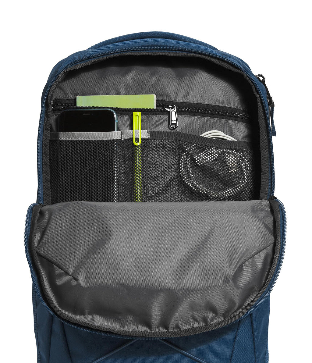 The North Face Jester Everyday Laptop Backpack - Commuter Daypack, Water Repellent, Laptop Sleeve, TNF Black-NPF, One Size | 28L recycled polyester with DWR finish, padded 16 in sleeve, chiropractor-endorsed FlexVent suspension, bottle pockets