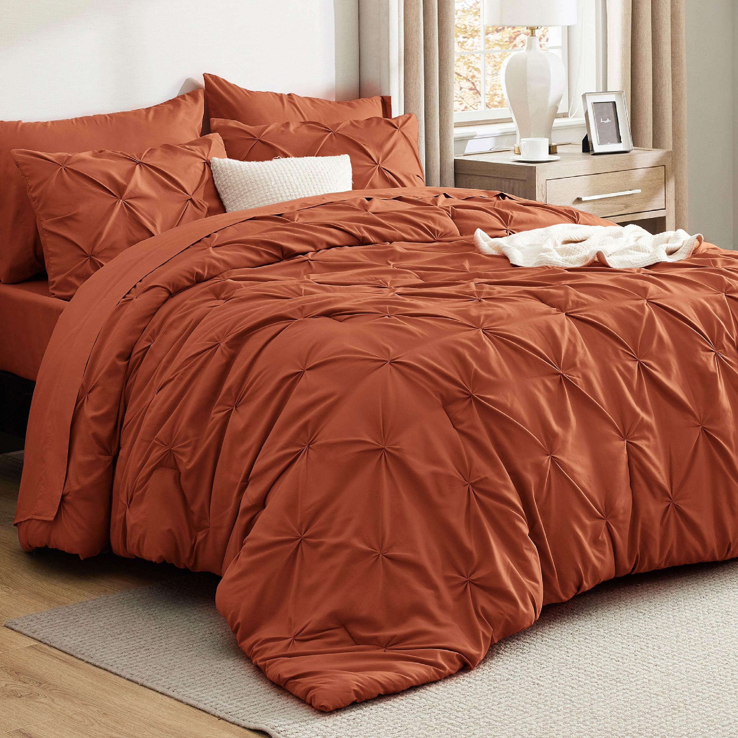 Bedsure Twin XL Comforter Set Pink - Dorm Room Essentials for Girls, Extra Long Twin XL Bedding Set with Sheets, All Season Down Alternative Comforter with Sheets, Pillowcase & Sham