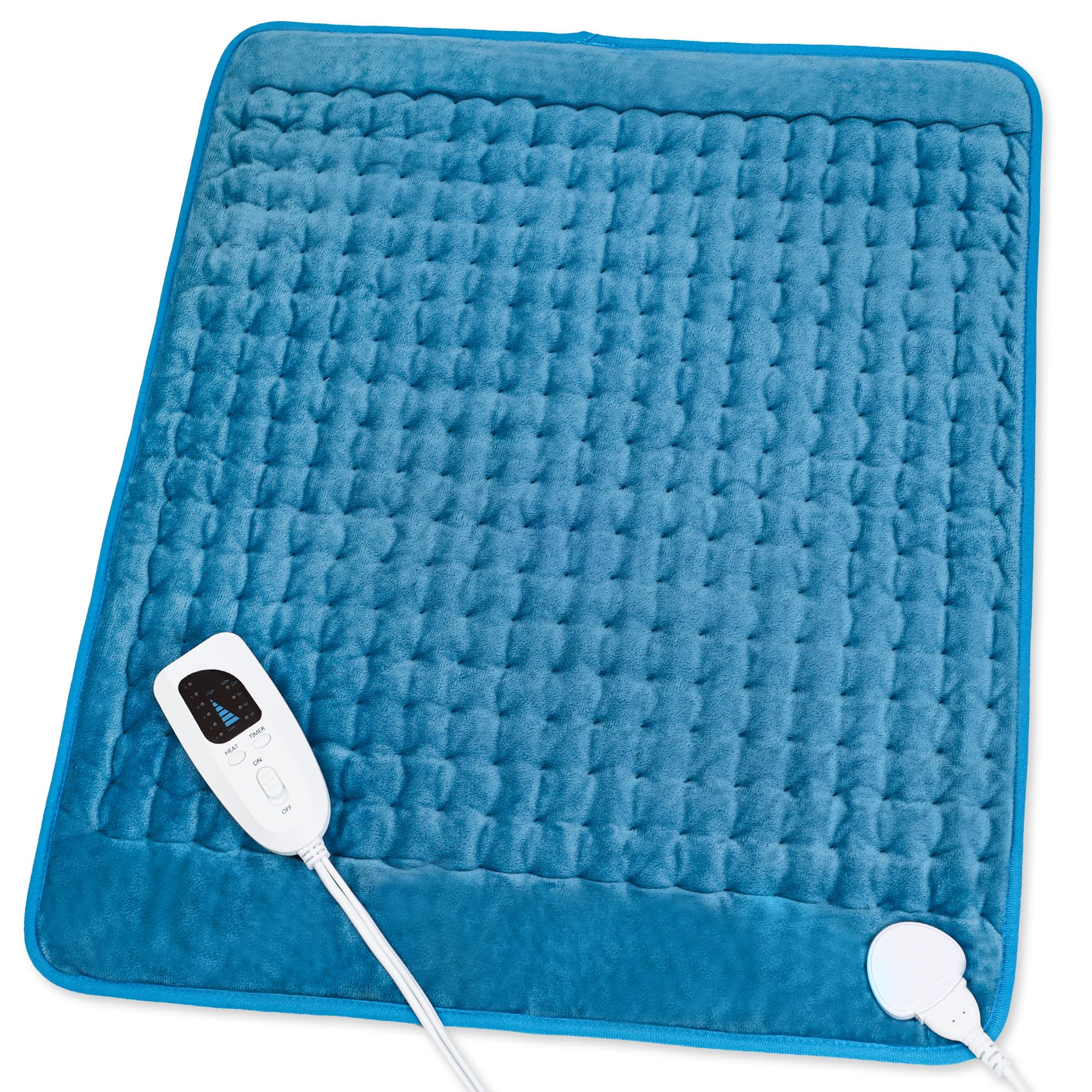 Heating Pad,Heated Blanket,Heating Pad for Back Neck,Silvergray,24x12In | Electric Heating Pad,Dry/Moist Heat Heating Pads,Heating Pads for Shoulder,Abdomen,Knee,Heat Pad for Women Men,Birthday Gift