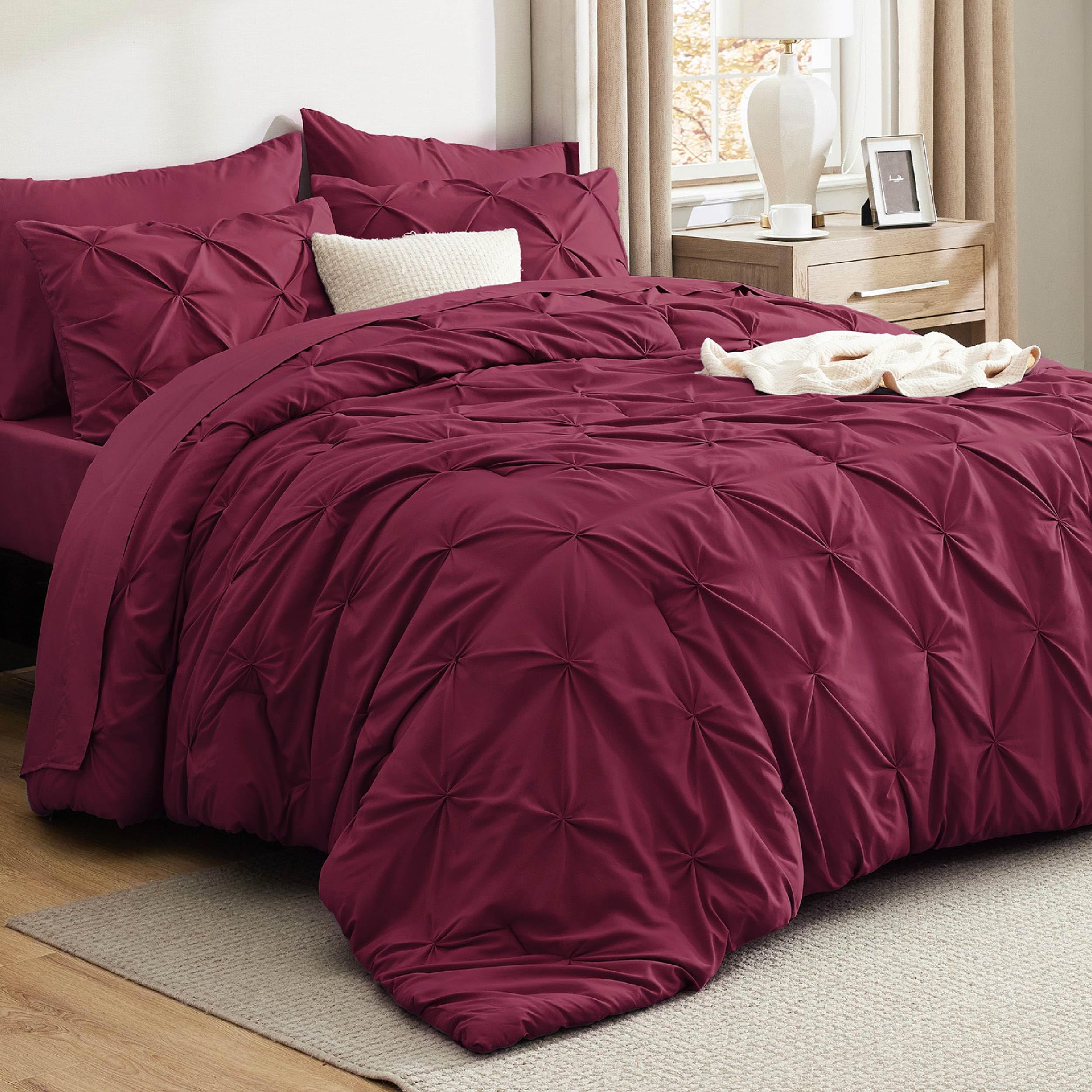 Bedsure Twin XL Comforter Set Pink - Dorm Room Essentials for Girls, Extra Long Twin XL Bedding Set with Sheets, All Season Down Alternative Comforter with Sheets, Pillowcase & Sham