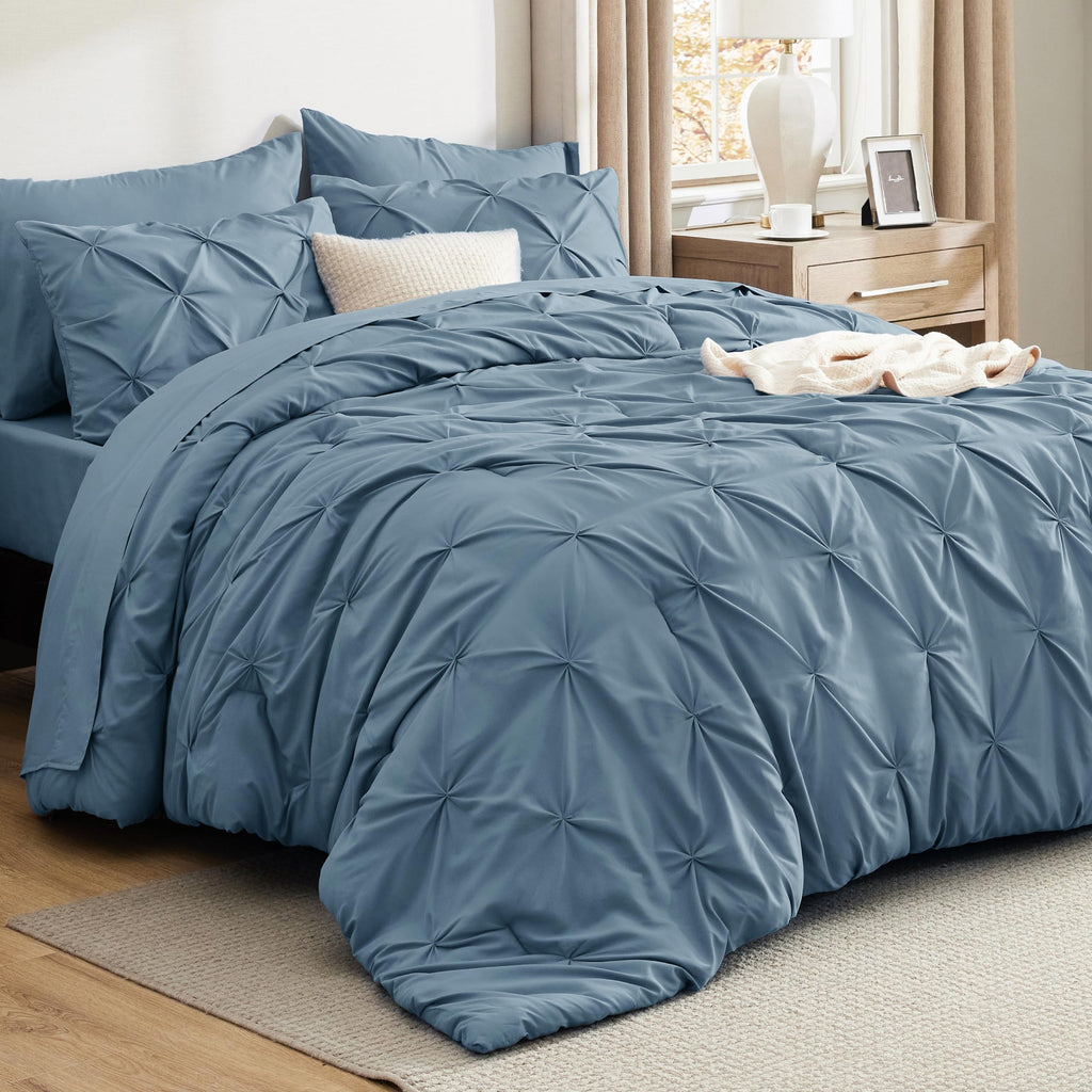 Bedsure Twin XL Comforter Set Pink - Dorm Room Essentials for Girls, Extra Long Twin XL Bedding Set with Sheets, All Season Down Alternative Comforter with Sheets, Pillowcase & Sham