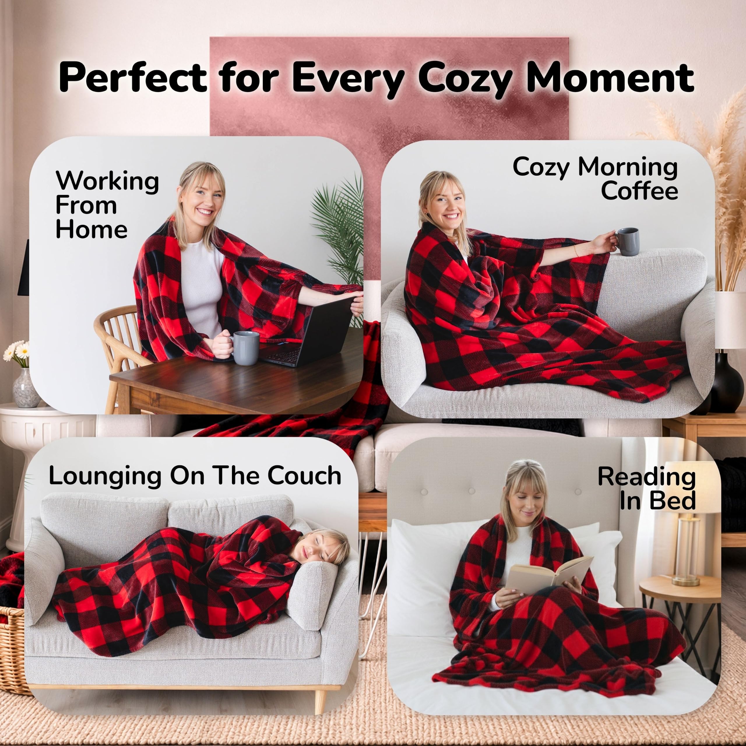 Super Blanky Wearable Blankets for Women & Men, Graduation Day Gift for Her, Cozy Gifts for Women, Wife Birthday Gifts Ideas