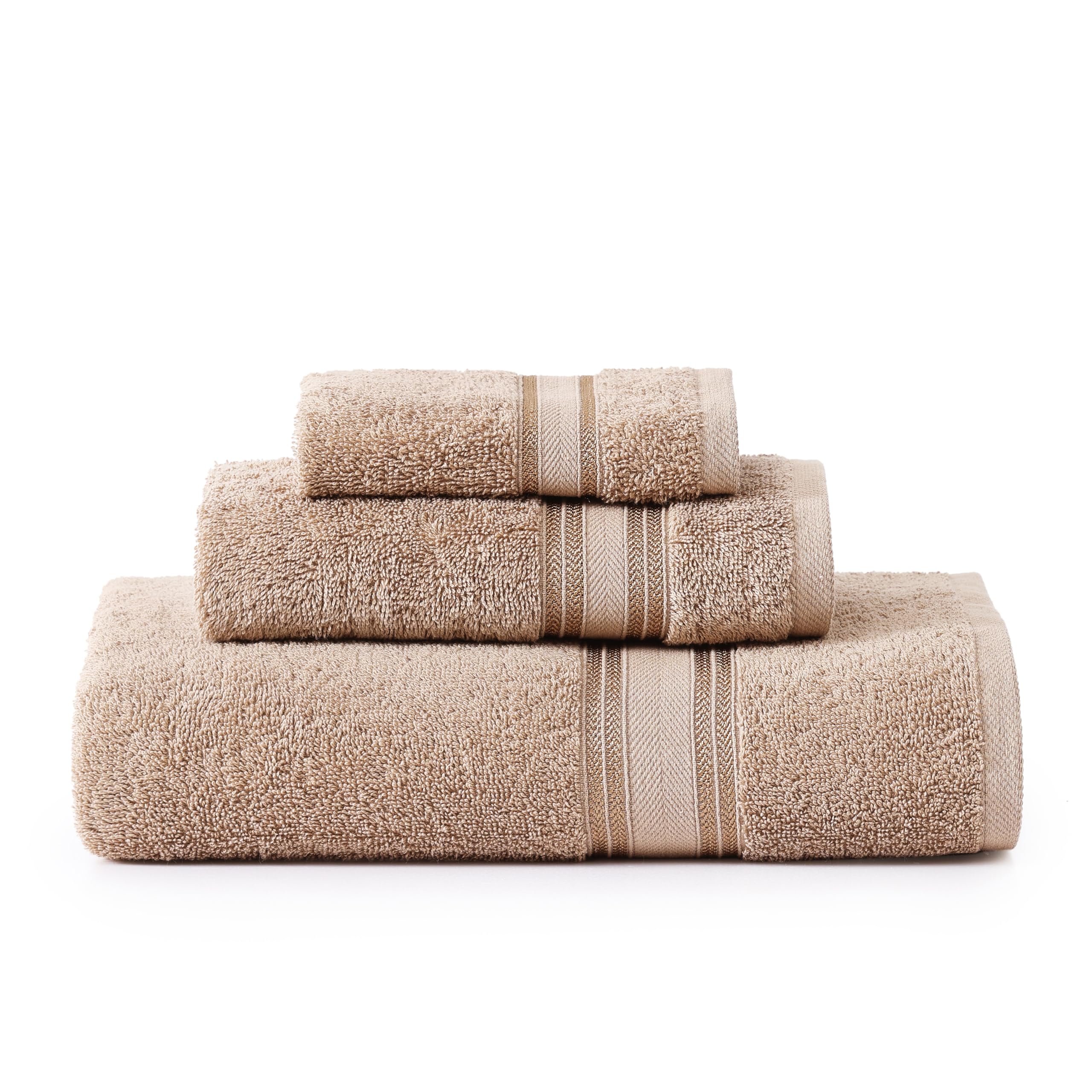 LANE LINEN Bathroom Towels Set of 18 – Zero Twist, 100% Mercerized Cotton Towel, 6 Bath, 6 Handtowel & 6 Washcloths, Luxury Hotel Design, Perfect for Salon & Guests, Machine Washable – Cerulean Blue