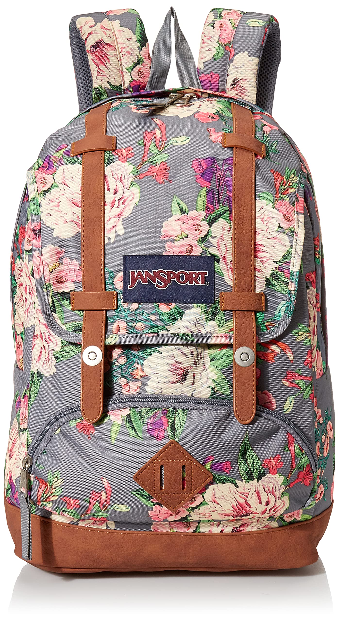 JanSport Cortlandt Laptop Backpack, Misty Rose, 15” Laptop Sleeve-Synthetic Leather Shoulder Computer Bag with Large Compartment, Padded Straps-Book Rucksack for Men, Women
