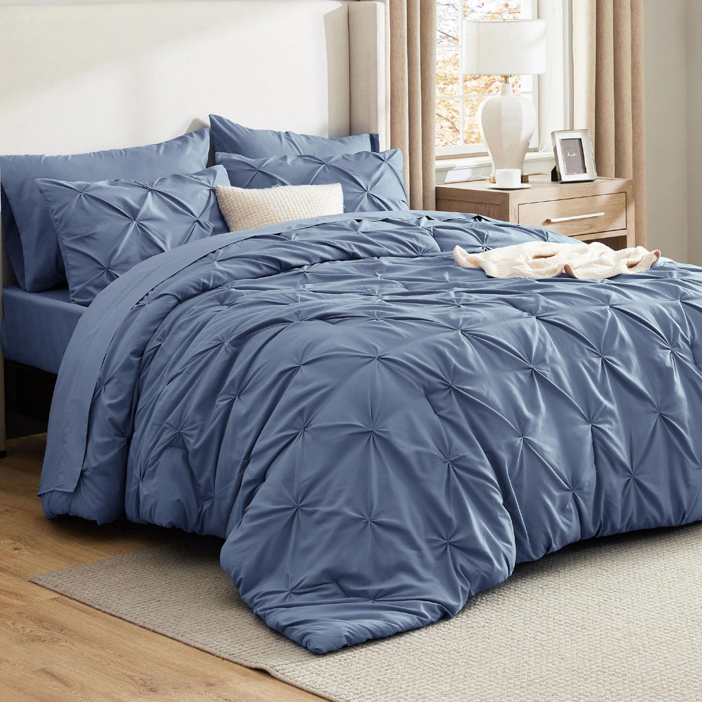 Bedsure Twin XL Comforter Set Pink - Dorm Room Essentials for Girls, Extra Long Twin XL Bedding Set with Sheets, All Season Down Alternative Comforter with Sheets, Pillowcase & Sham