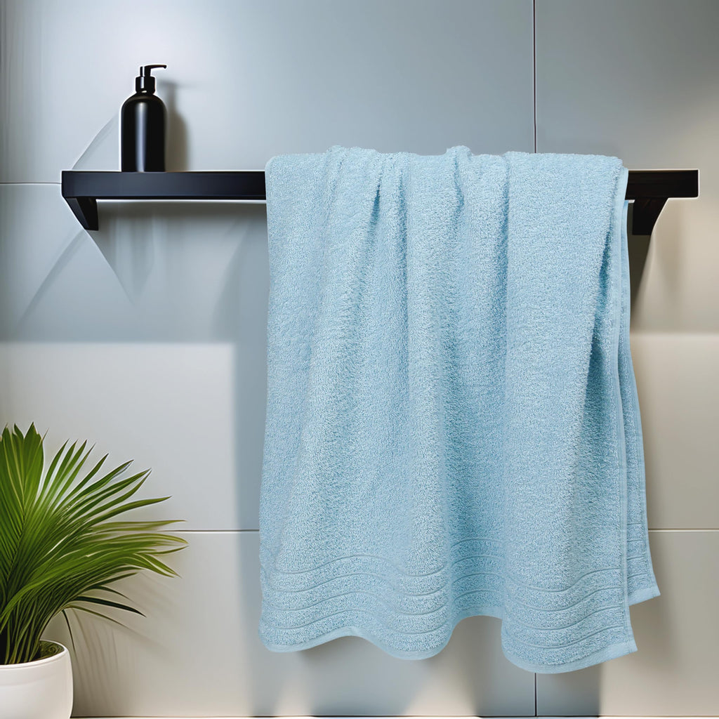 Tens Towels Pack of 4 Extra Large Bath Towels 30 x 60 Inches, 100% Cotton, Larger & Lighter Weight, Quicker to Dry, Super Soft and Absorbent, Perfect for Bathroom, Black