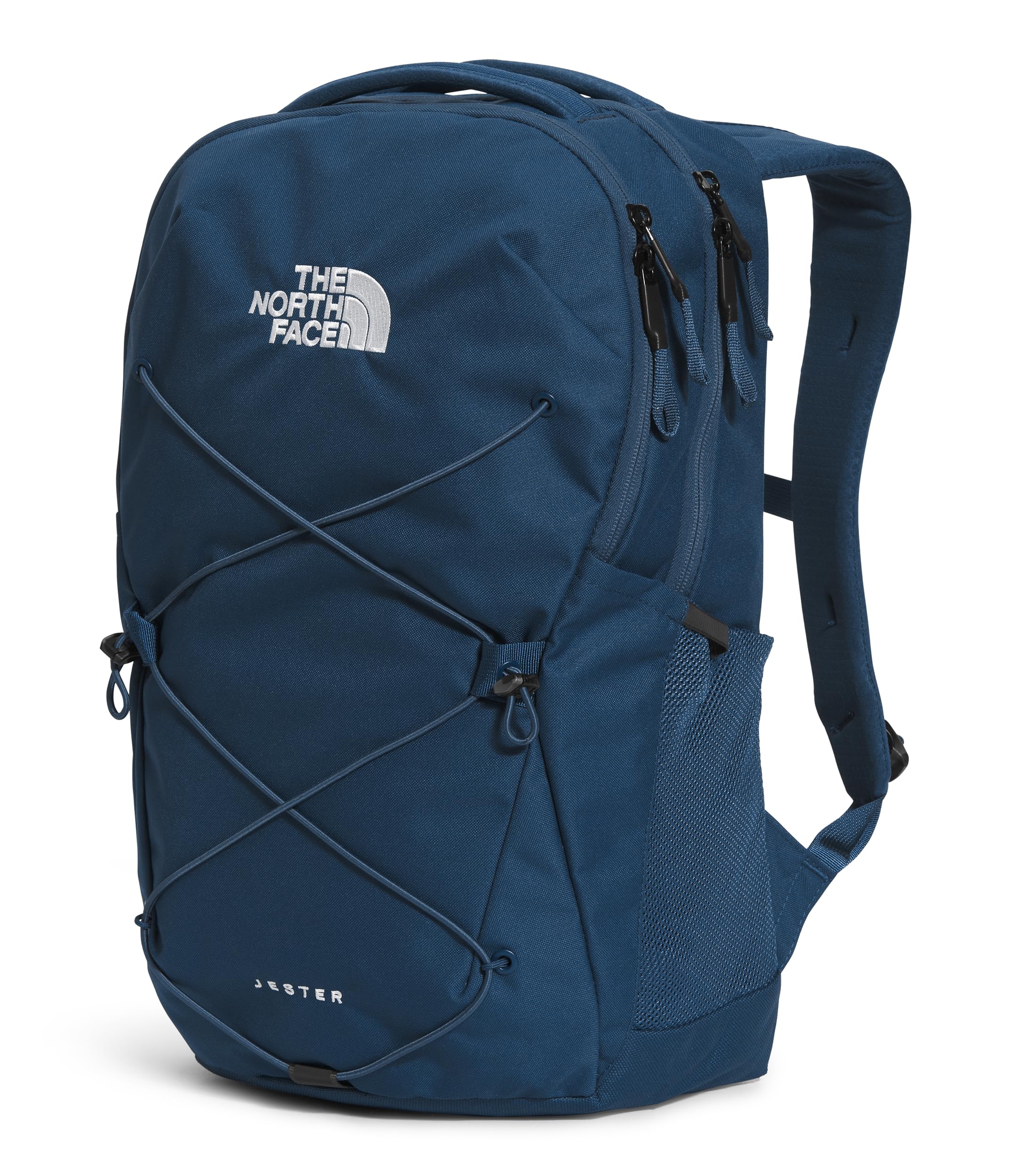 The North Face Jester Everyday Laptop Backpack - Commuter Daypack, Water Repellent, Laptop Sleeve, TNF Black-NPF, One Size | 28L recycled polyester with DWR finish, padded 16 in sleeve, chiropractor-endorsed FlexVent suspension, bottle pockets