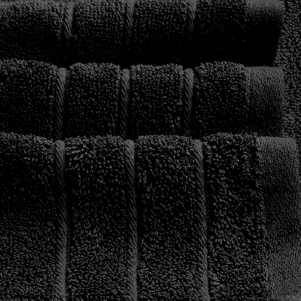 Tens Towels Pack of 4 Extra Large Bath Towels 30 x 60 Inches, 100% Cotton, Larger & Lighter Weight, Quicker to Dry, Super Soft and Absorbent, Perfect for Bathroom, Black