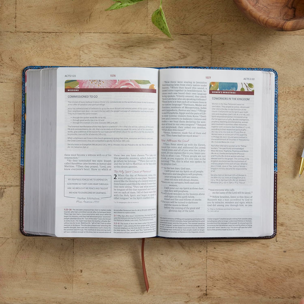NIV, The Woman's Study Bible, Hardcover, Full-Color, Red Letter: Receiving God's Truth for Balance, Hope, and Transformation