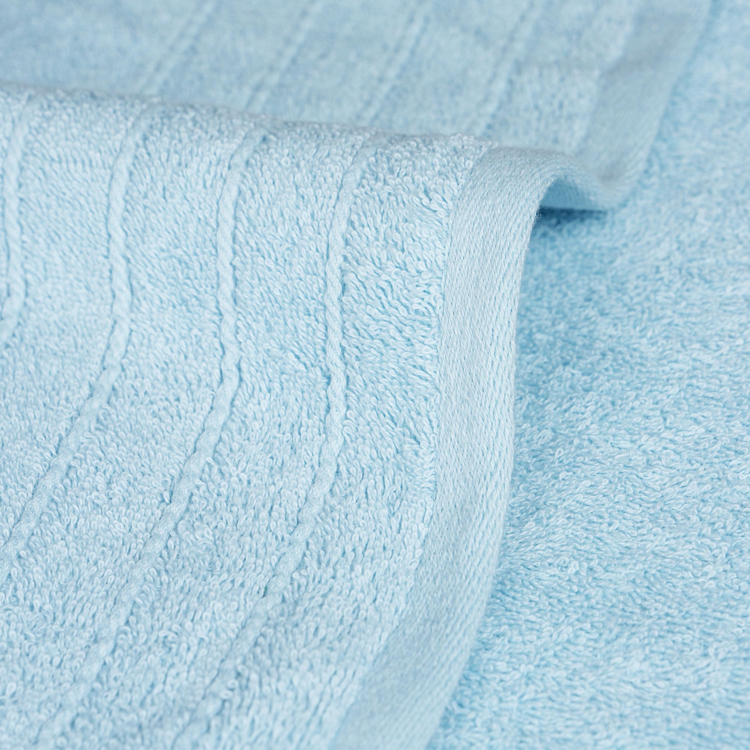 Tens Towels Pack of 4 Extra Large Bath Towels 30 x 60 Inches, 100% Cotton, Larger & Lighter Weight, Quicker to Dry, Super Soft and Absorbent, Perfect for Bathroom, Black